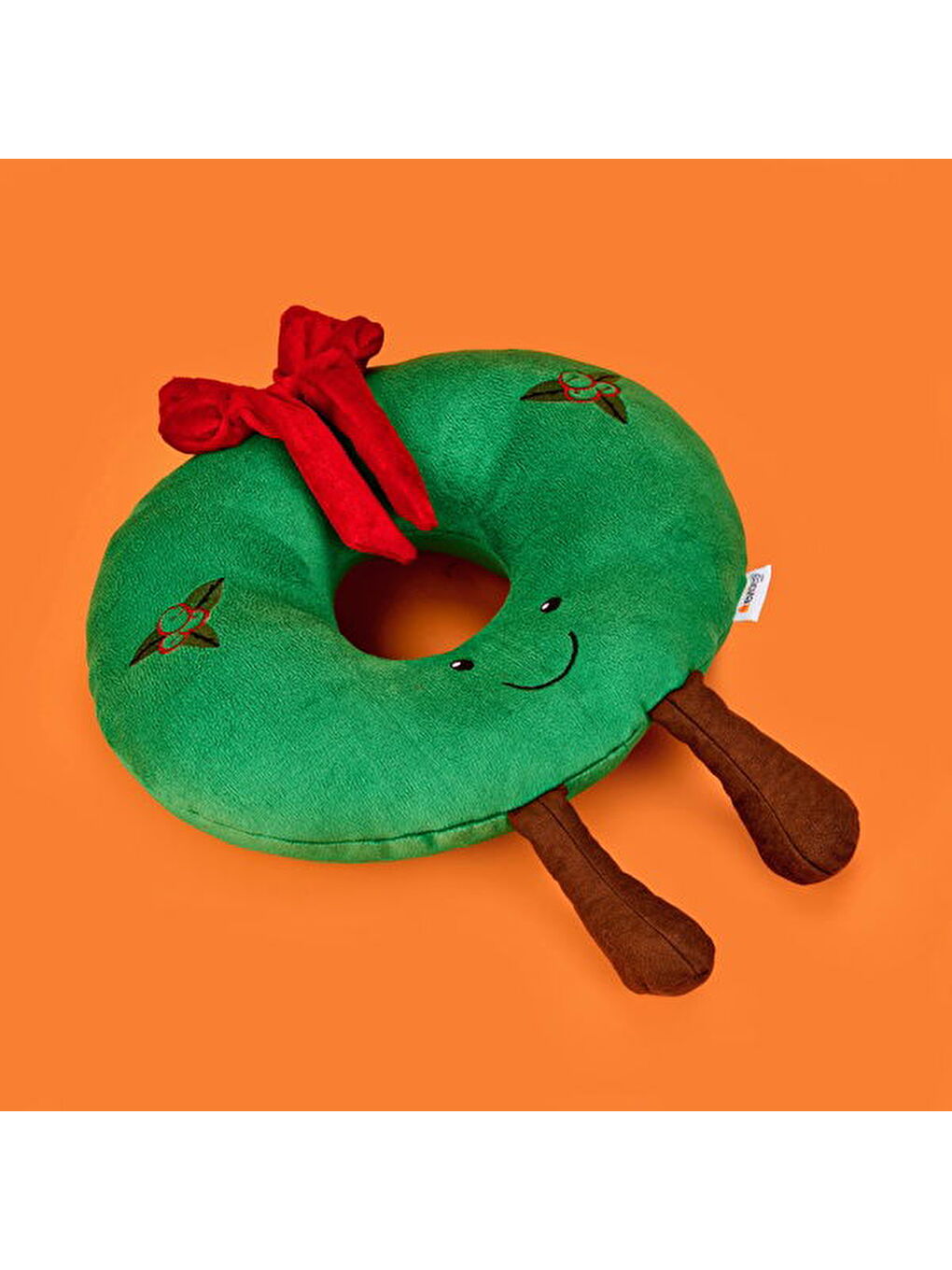 Soft Sevimli Donut Figürlü Yastık - Yeşil - 34x32 cm-5