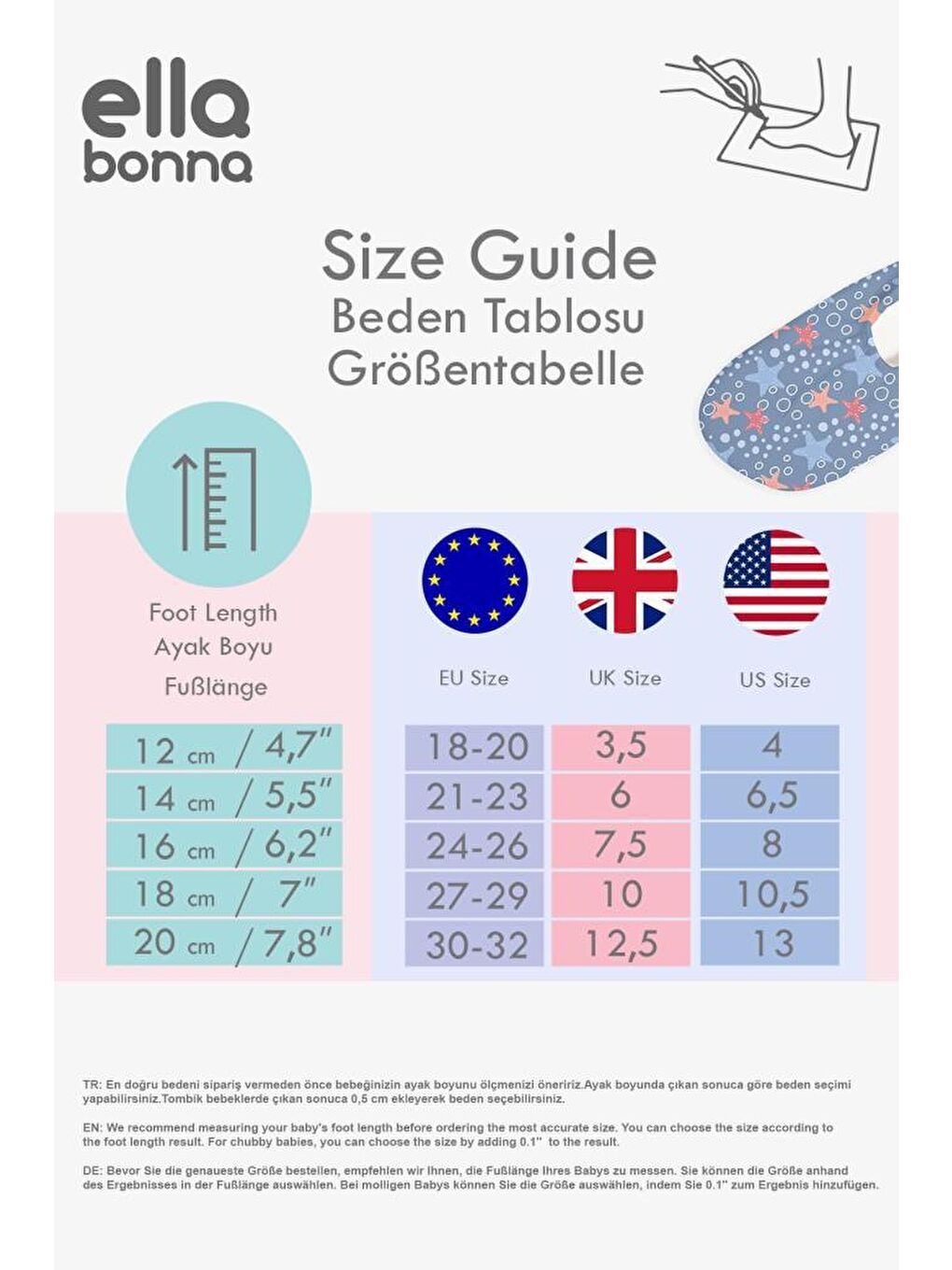 Ella Bonna Turkuaz-Beyaz Kaydırmaz Taban, Unisex Bebek Çocuk Deniz Ayakkabısı, Havuz Patiği, Deniz Atı - 3