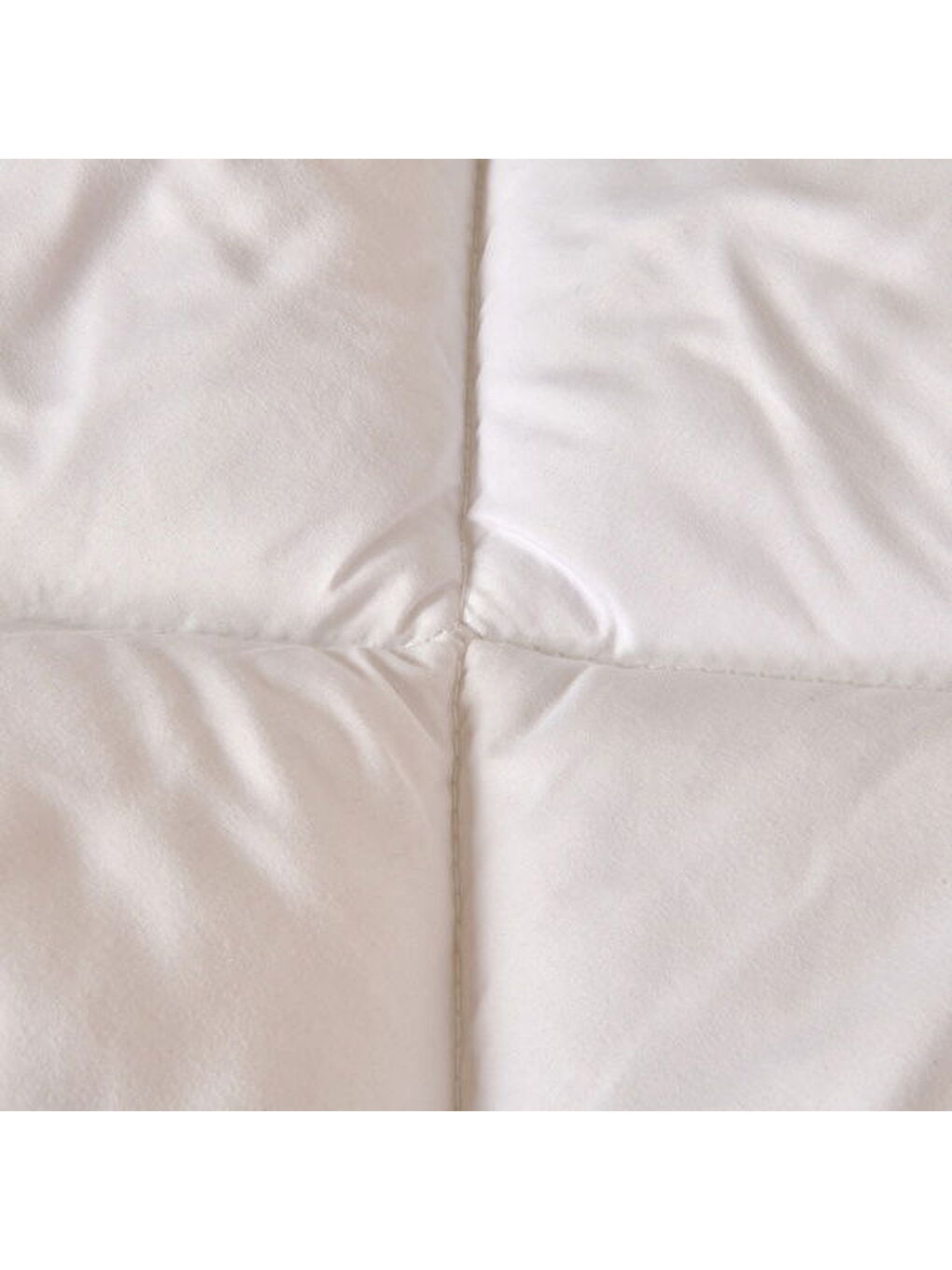 Soft Tek Kişilik Microfiber Yorgan - Beyaz - 155x215 cm-1