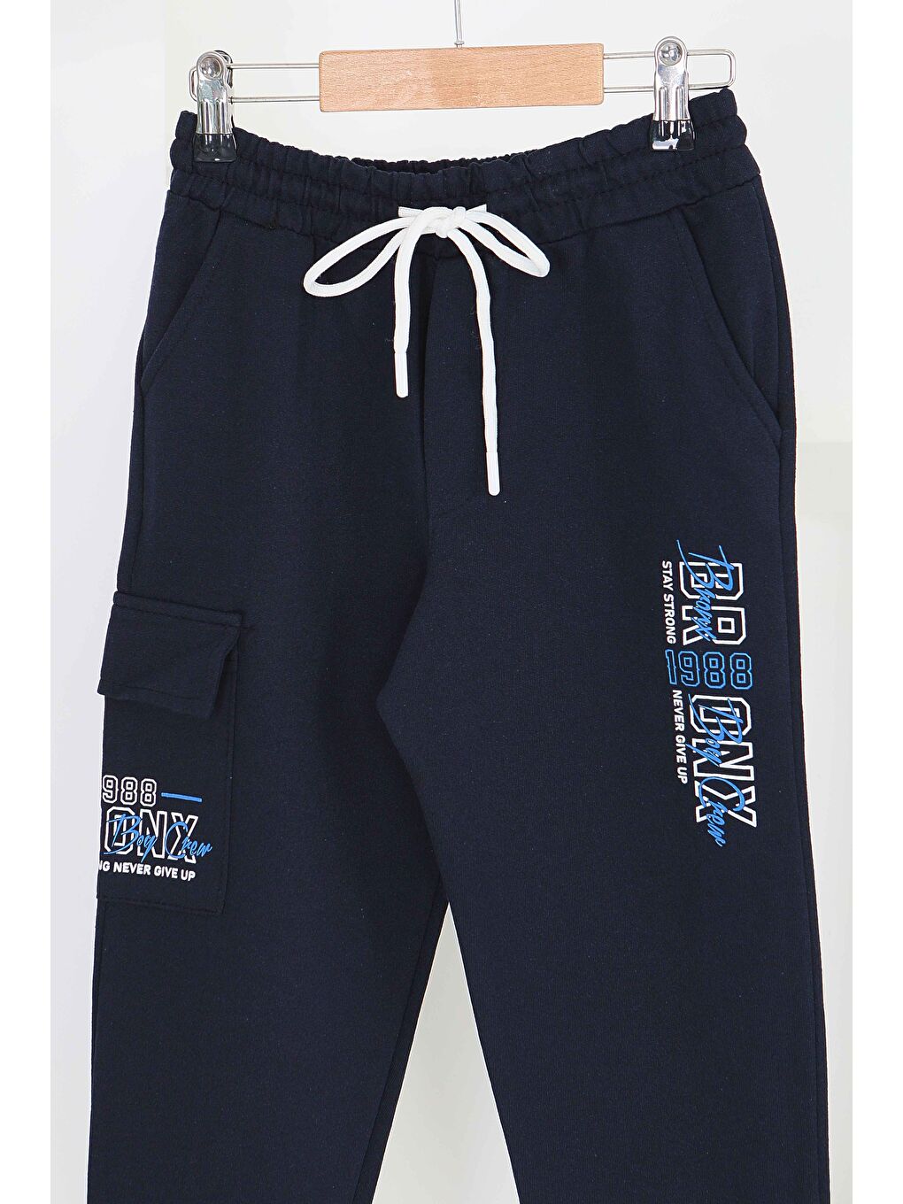 Erkek Çocuk Lacivert Baskılı Eşofman Altı - 27579-1