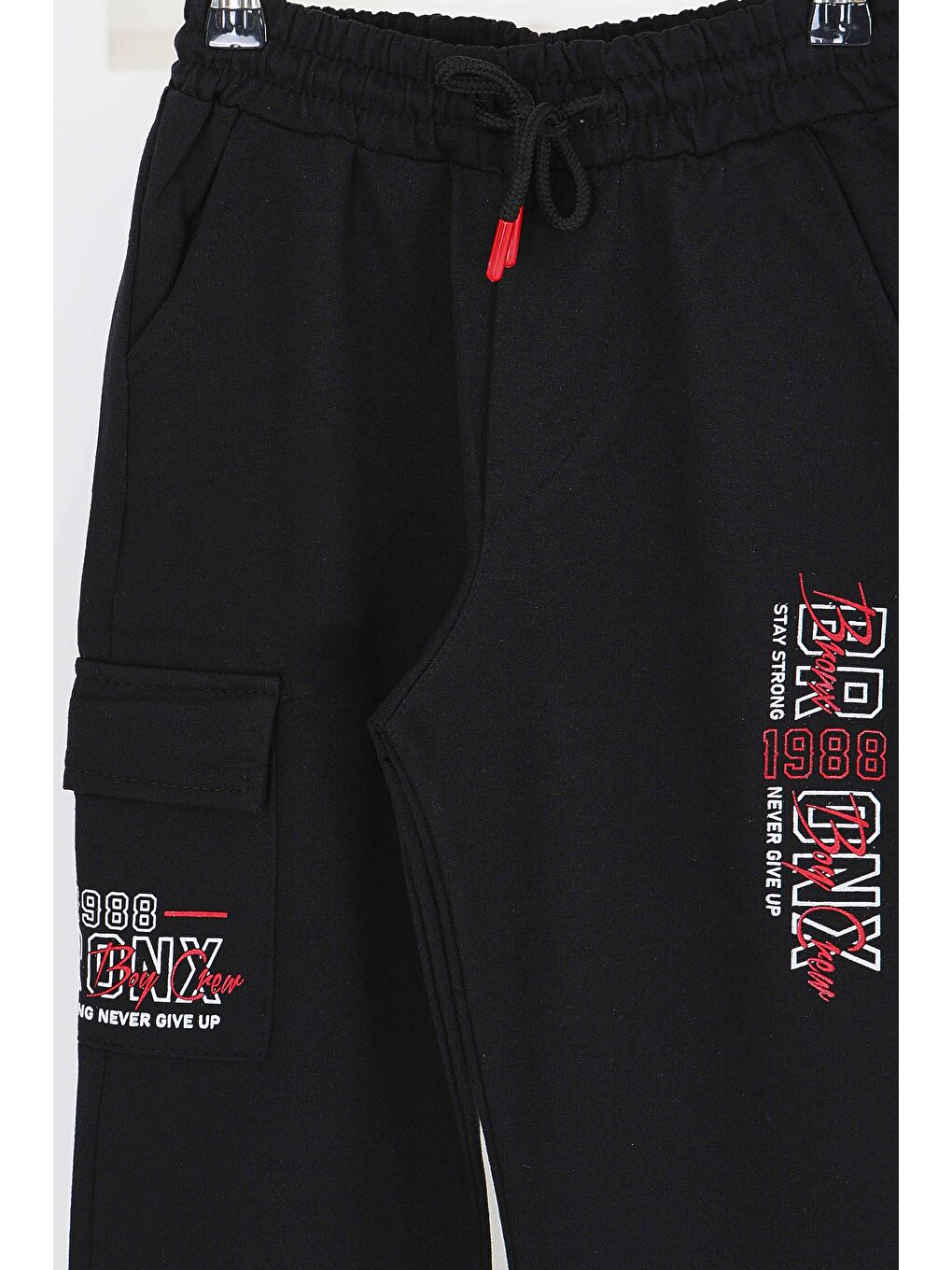 Erkek Çocuk Siyah Baskılı Eşofman Altı - 27579-1