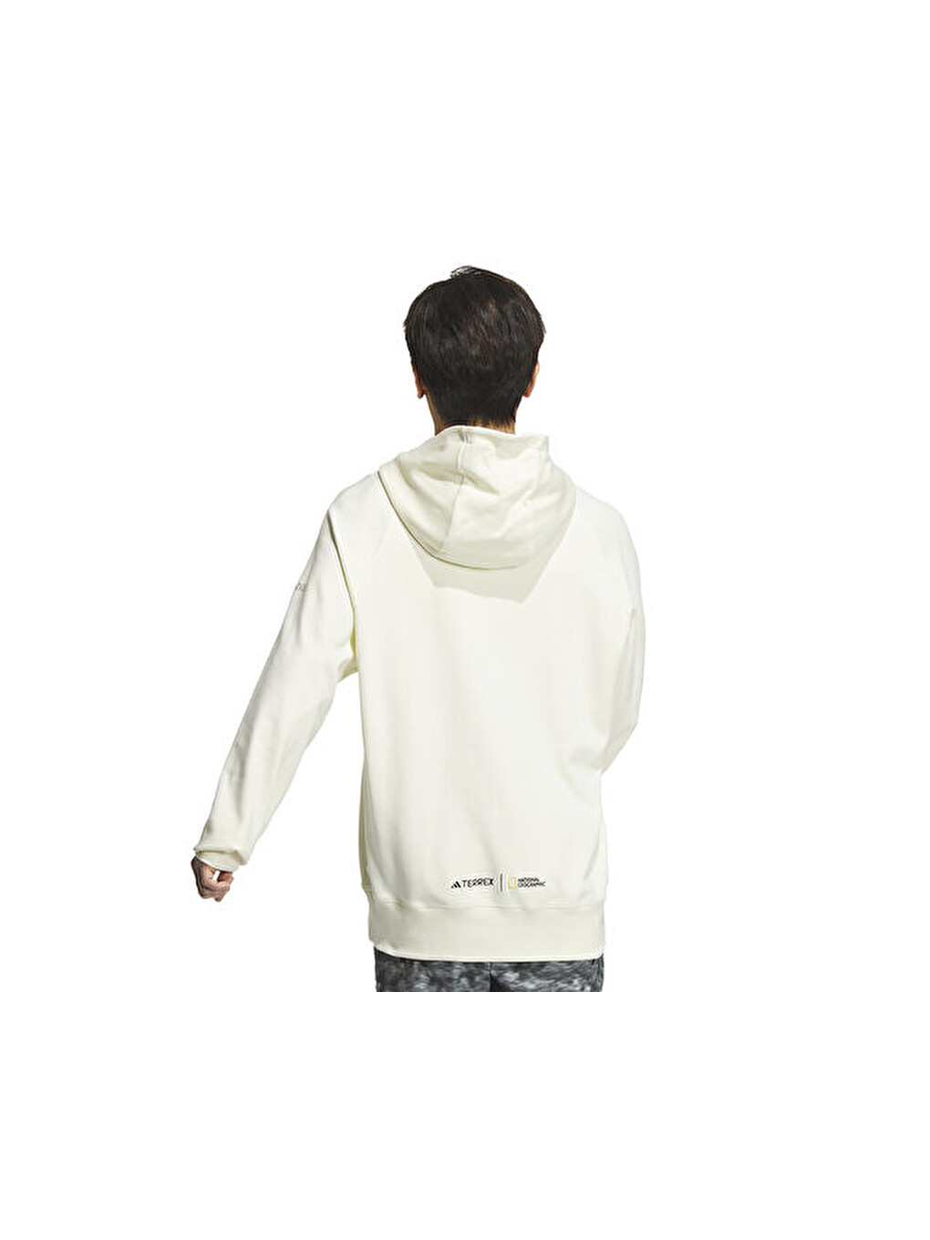 Ekru Natgeo Gfx Hdy Erkek Günlük Sweatshirts Is9523 Krem-4
