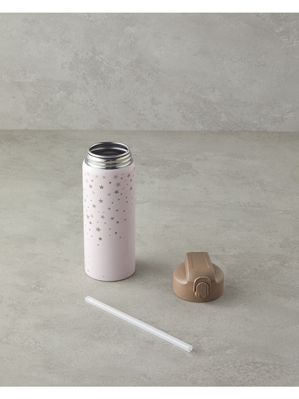 Good Mood Kids Stars Çelik Termos Bardak 600 ml Kahverengi-1