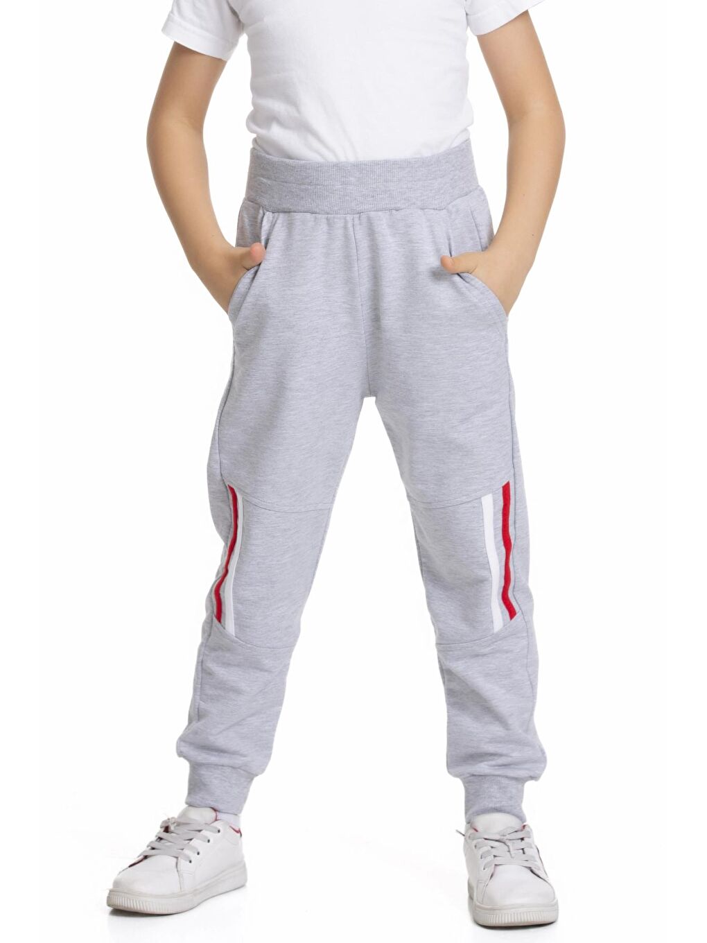 Gri Şerit Biyeli Eşofman Altı 54603