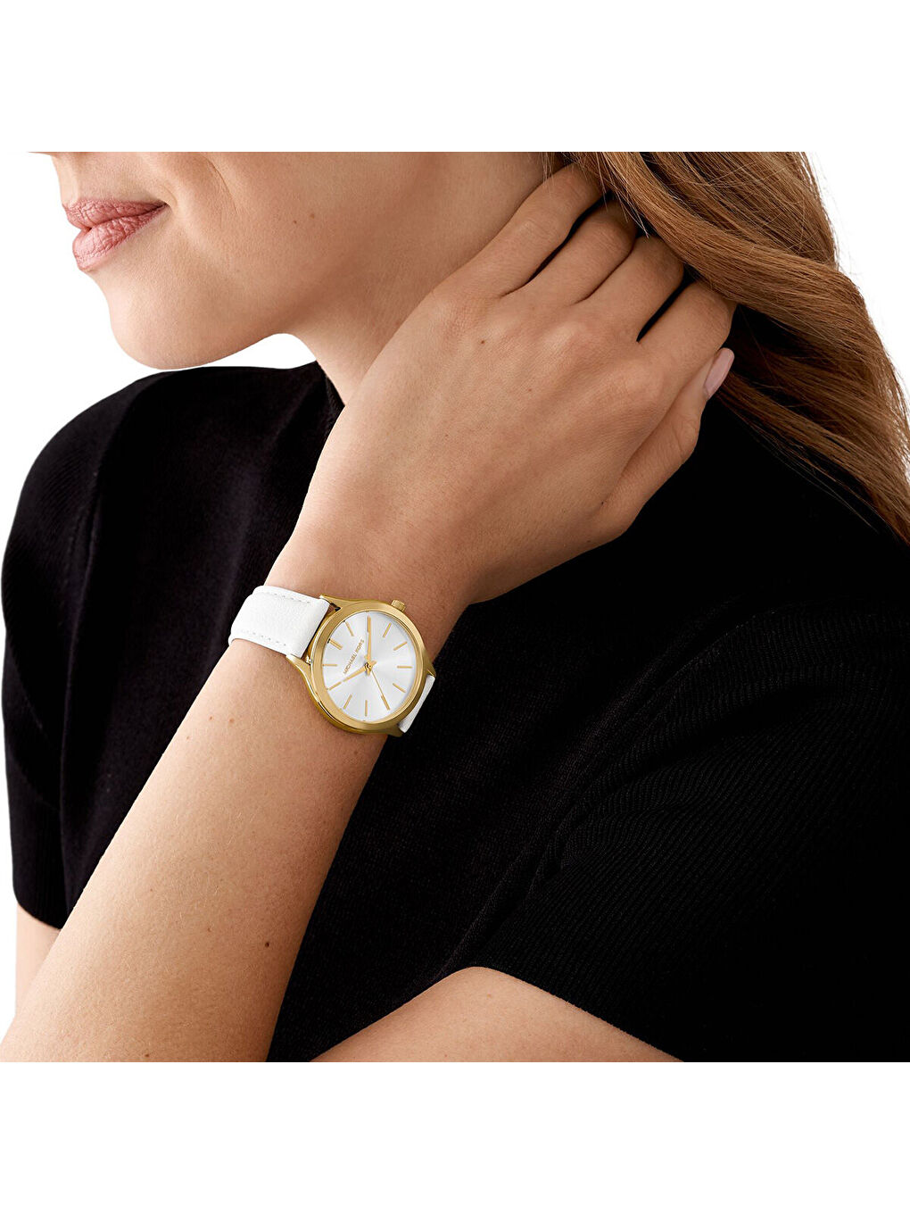 Beyaz MK7466 Kadın Kol Saati-3
