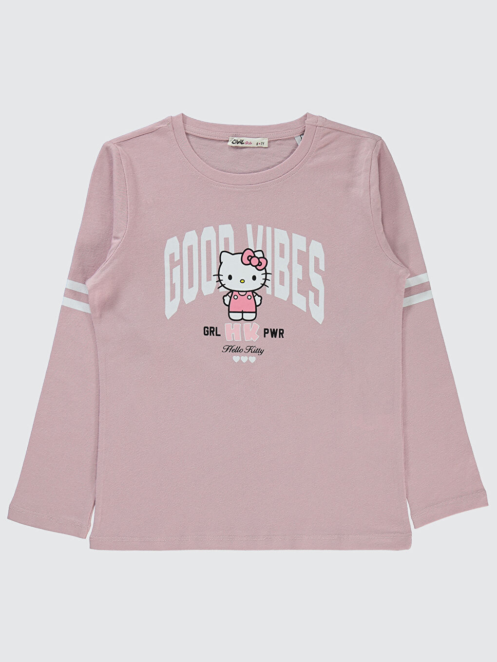 Civil Girls Kız Çocuk Sweatshirt 6-9 Yaş Pembe