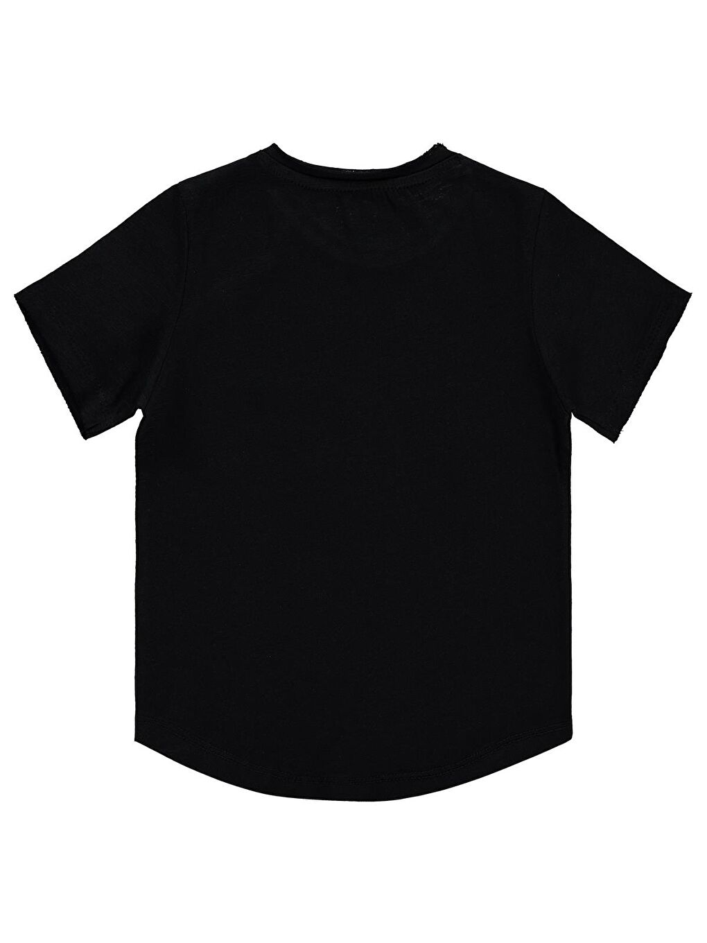 Boys Flamlı Yelkenli Nakışlı 2-5 Yaş Tişört - Siyah 5-6 Yaş