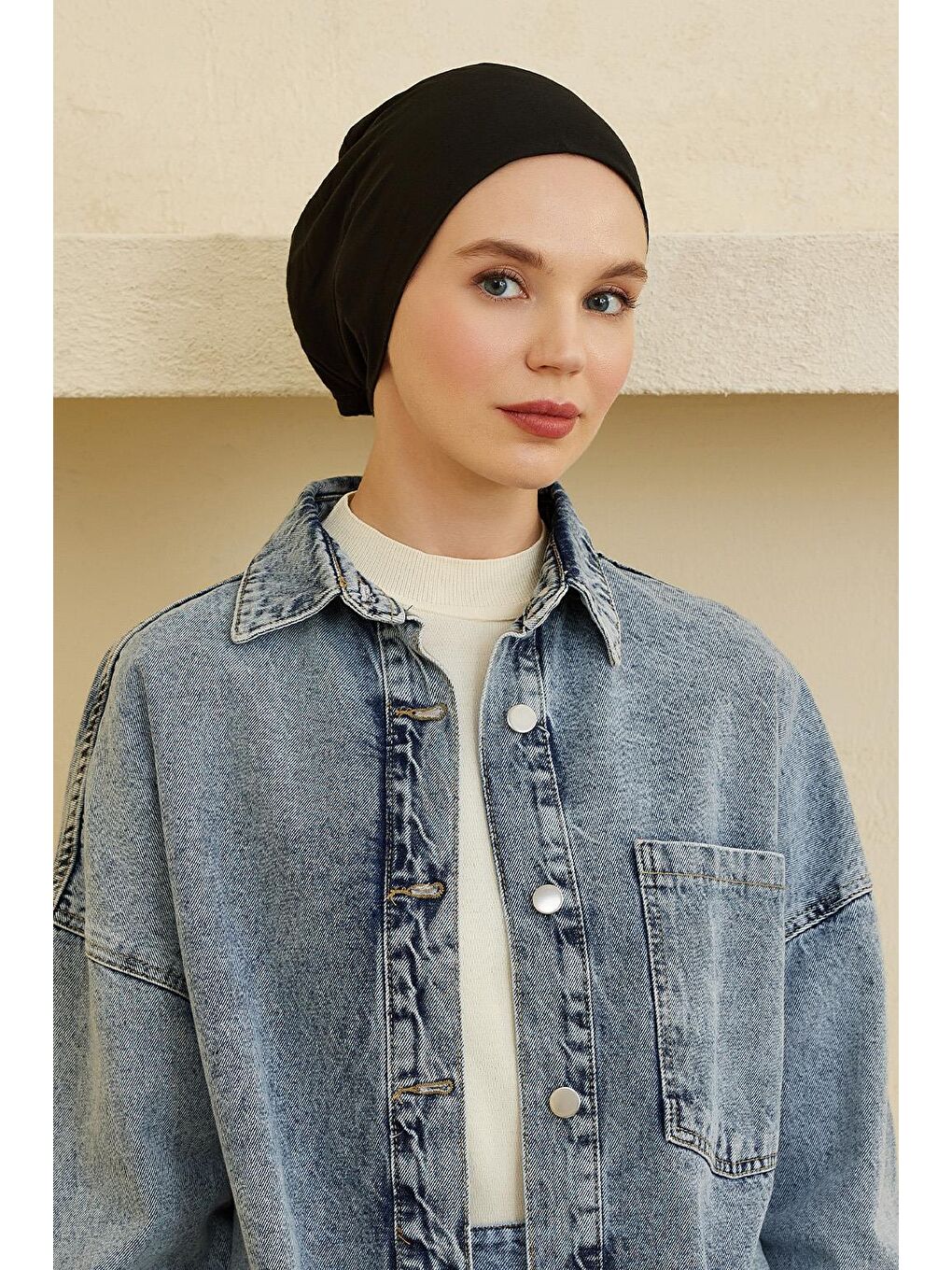 İç Başörtüsü Aksesuar Siyah