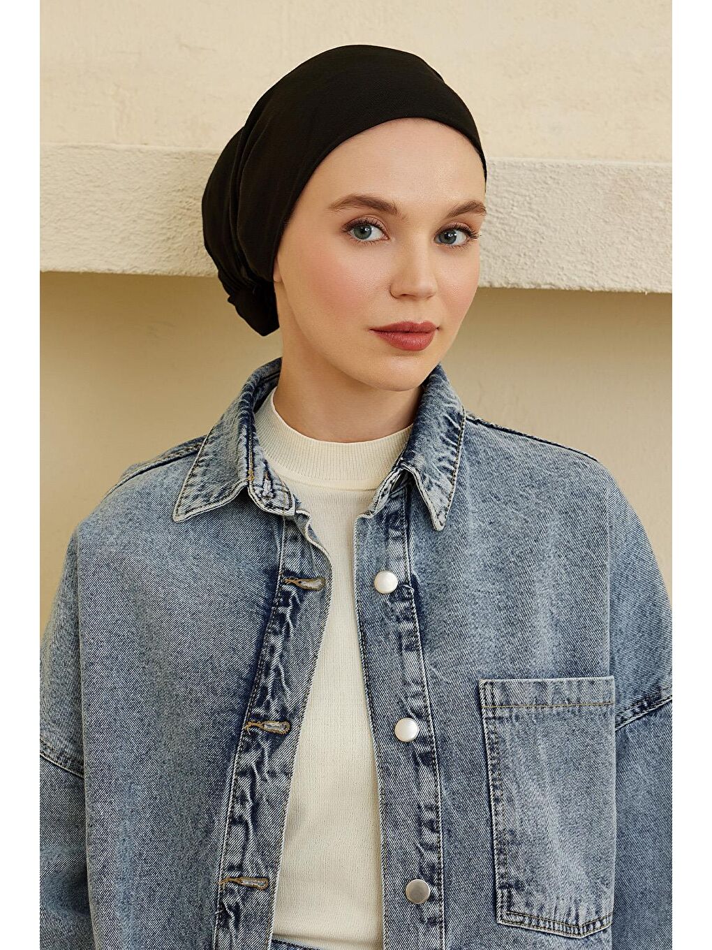 İç Başörtüsü Aksesuar Siyah-1