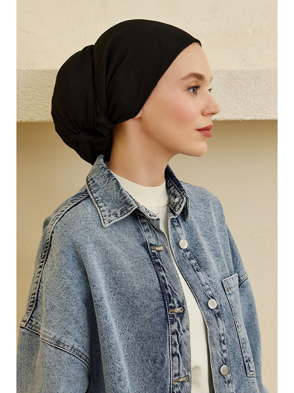 İç Başörtüsü Aksesuar Siyah-2