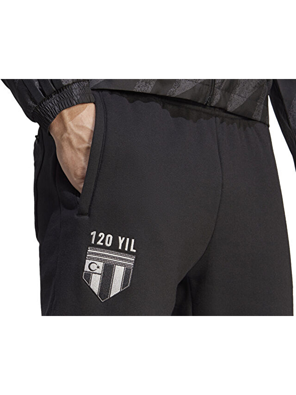 Beşiktaş 120 Yıl Anniversary 22/23 Eşofman Altı Erkek Futbol Eşofman Altı Ht9832 Siyah-4