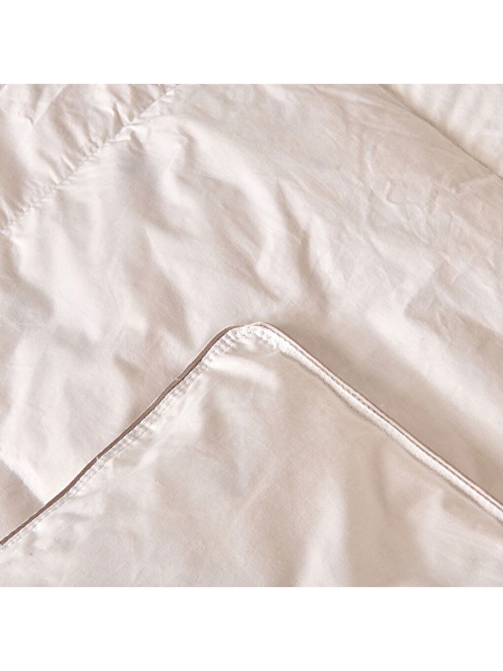 Soft Çift Kişilik Kaz Tüyü Yorgan - Beyaz - 195x215 cm-1