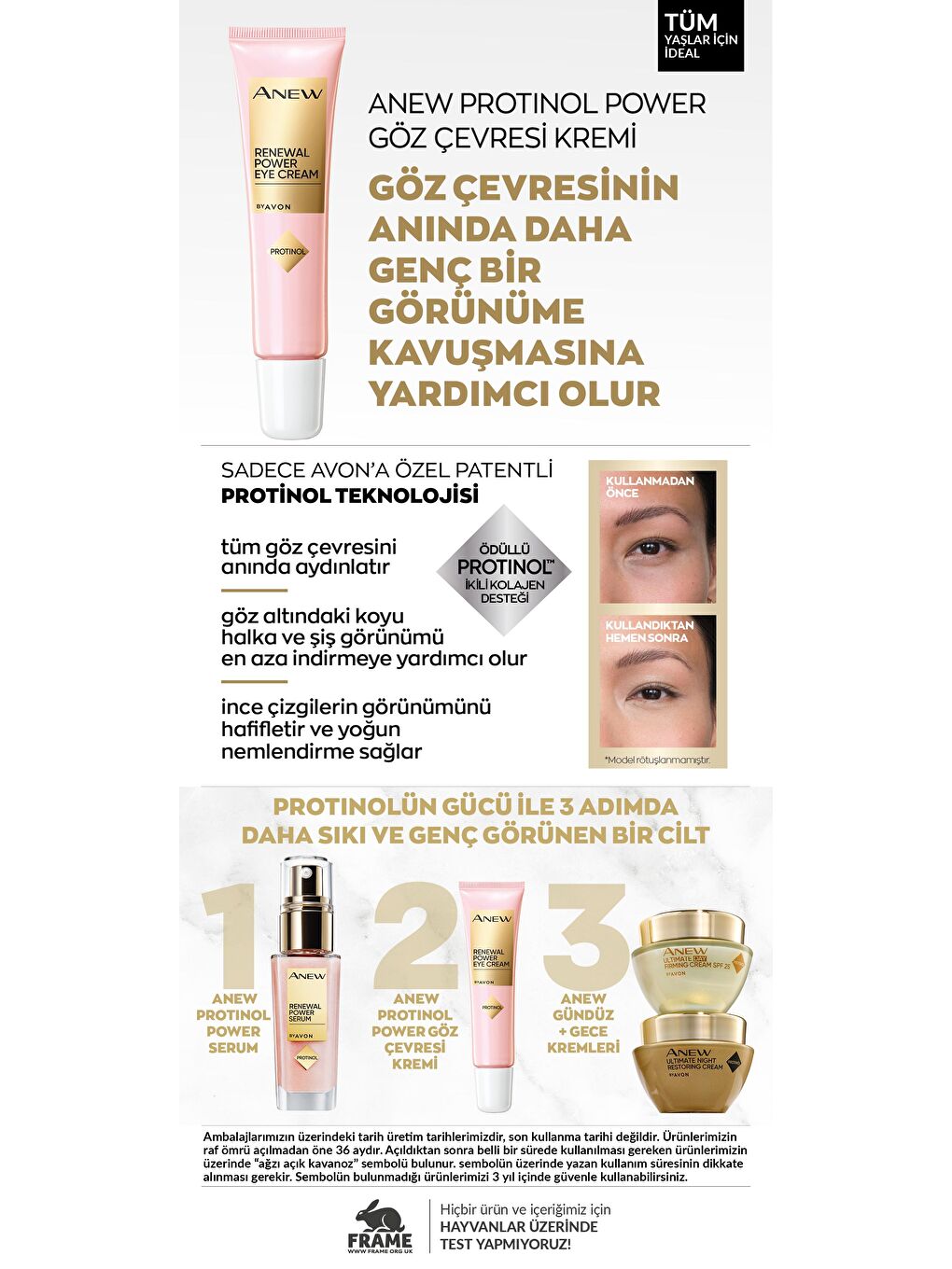 AVON Renksiz Anew Protinol Power Göz Çevresi Kremi 15 Ml. - 7