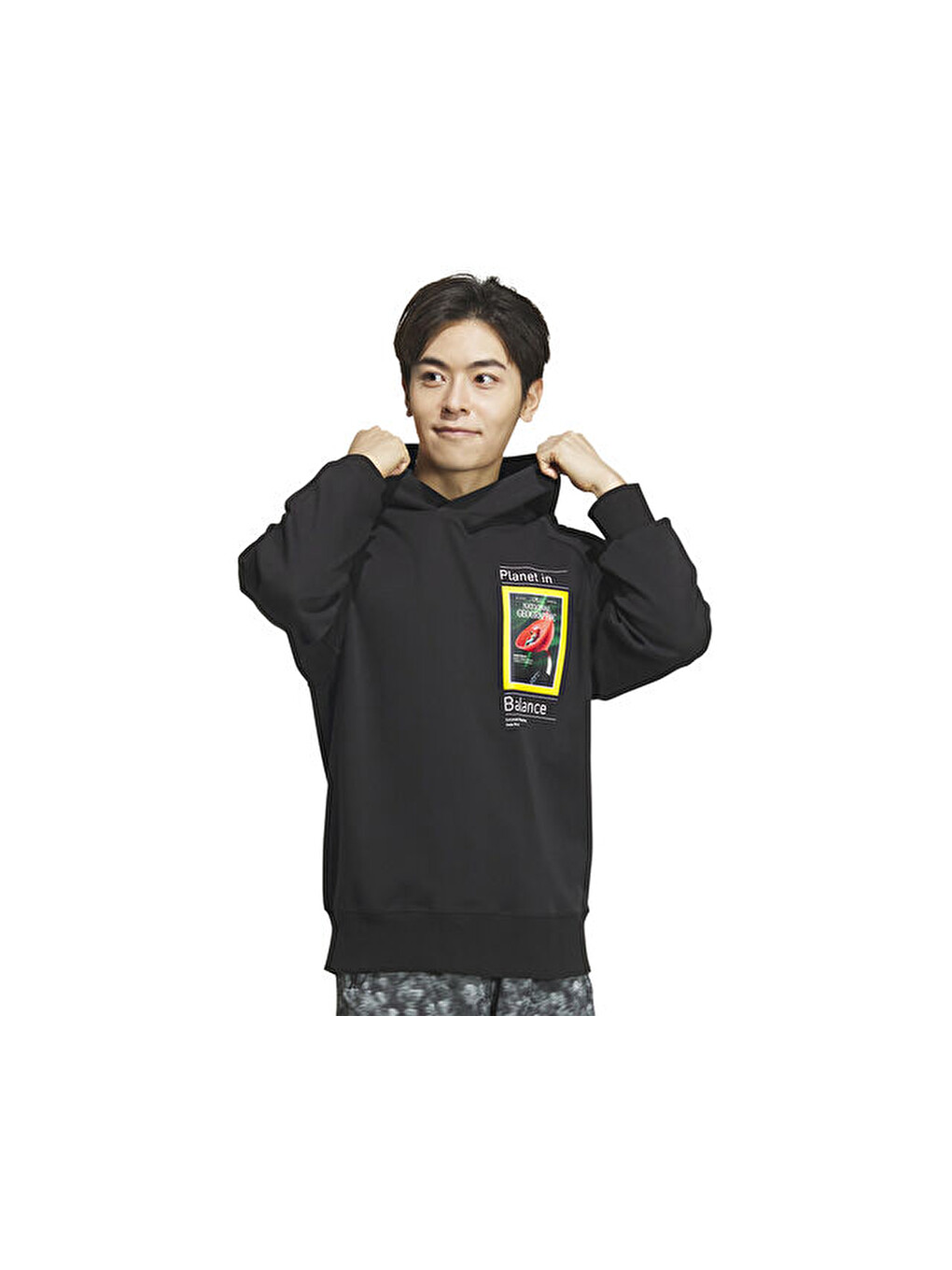 Natgeo Gfx Hdy Erkek Günlük Sweatshirts Is9524 Siyah
