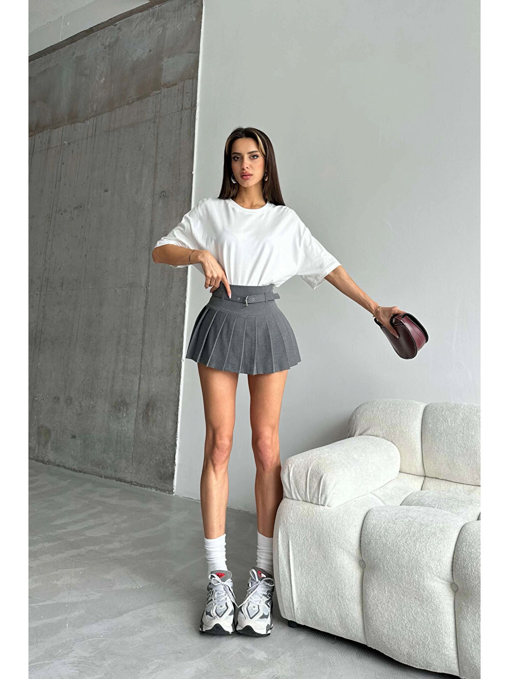 Kadın Beyaz Basic T-shirt 1007-2139-3