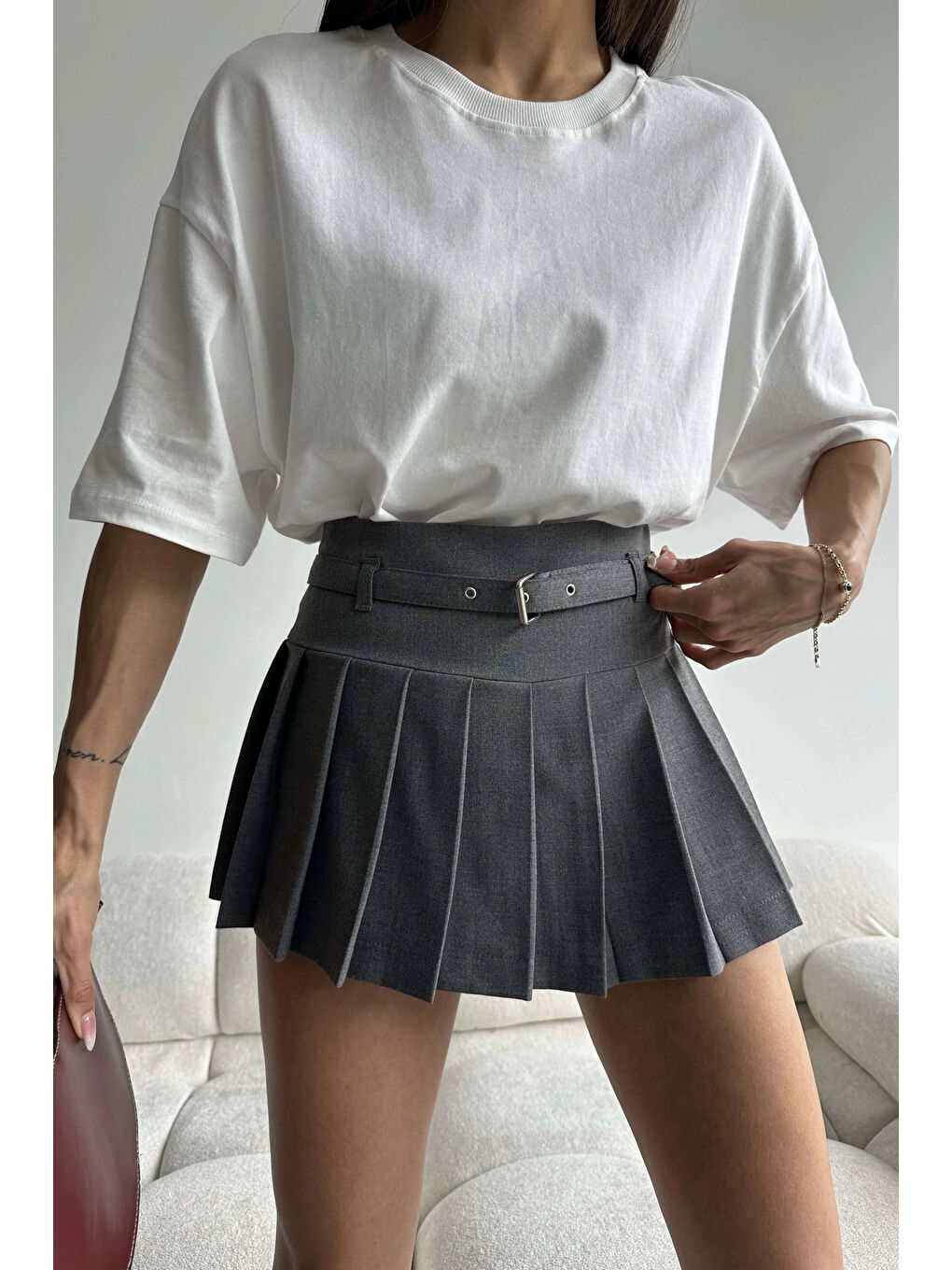 Kadın Beyaz Basic T-shirt 1007-2139-4