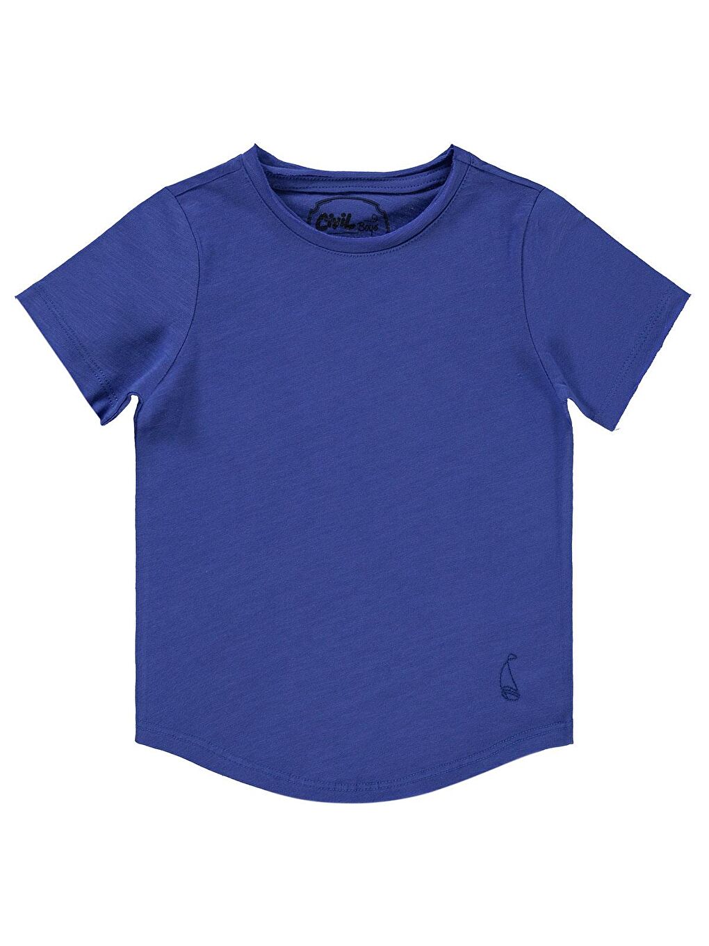 Boys Flamlı Yelkenli Nakışlı 2-5 Yaş Tişört - Mavi 2-3 Yaş