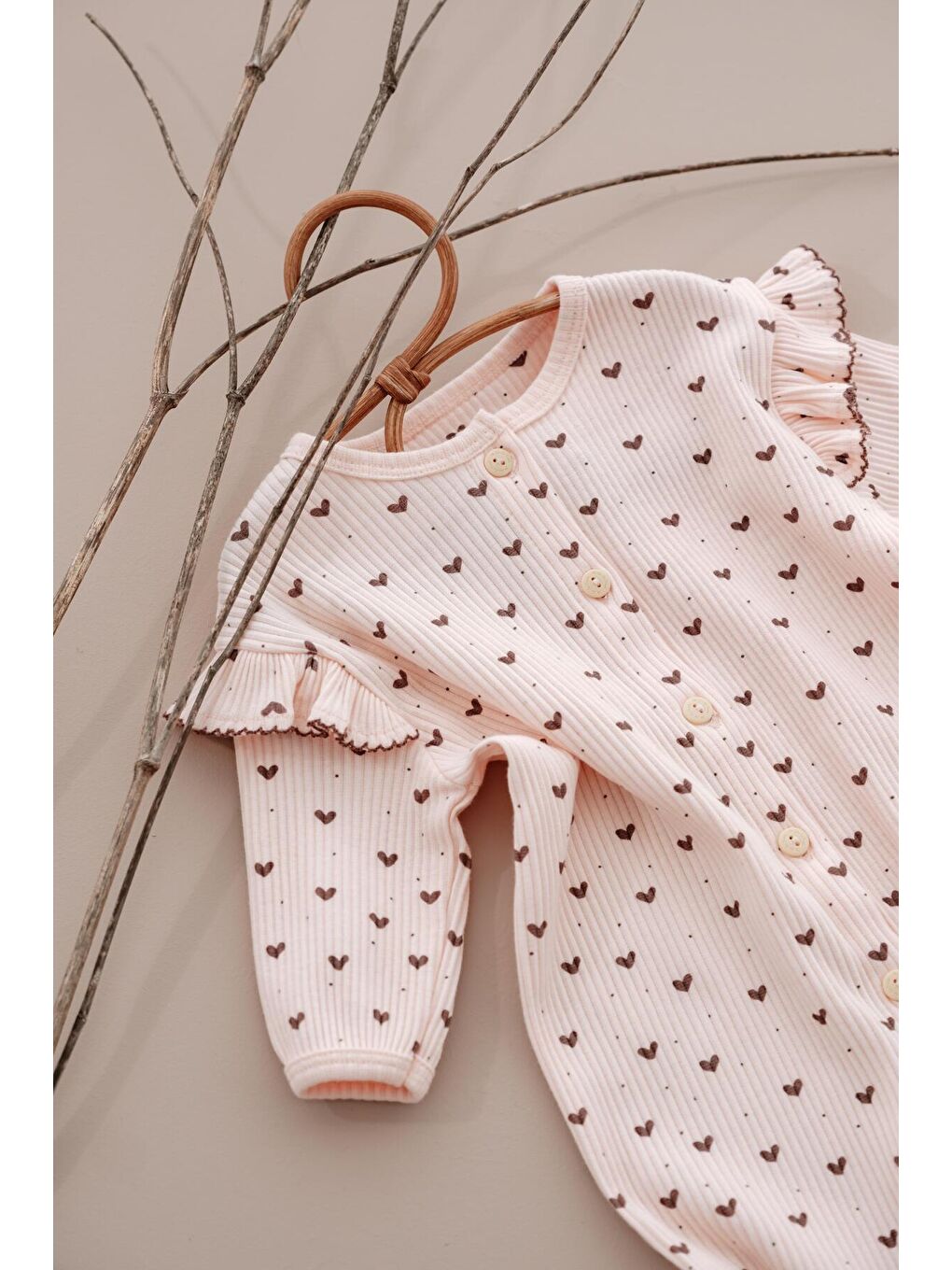 Pembe Kalp Fancy Girls Serisi Tulum-3