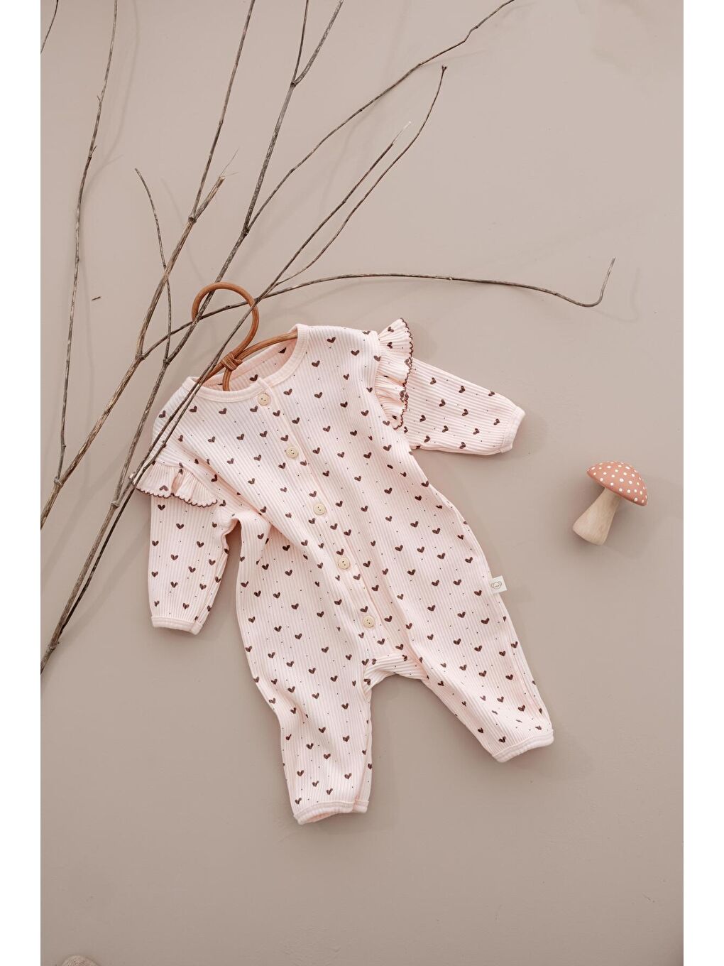 Pembe Kalp Fancy Girls Serisi Tulum-5