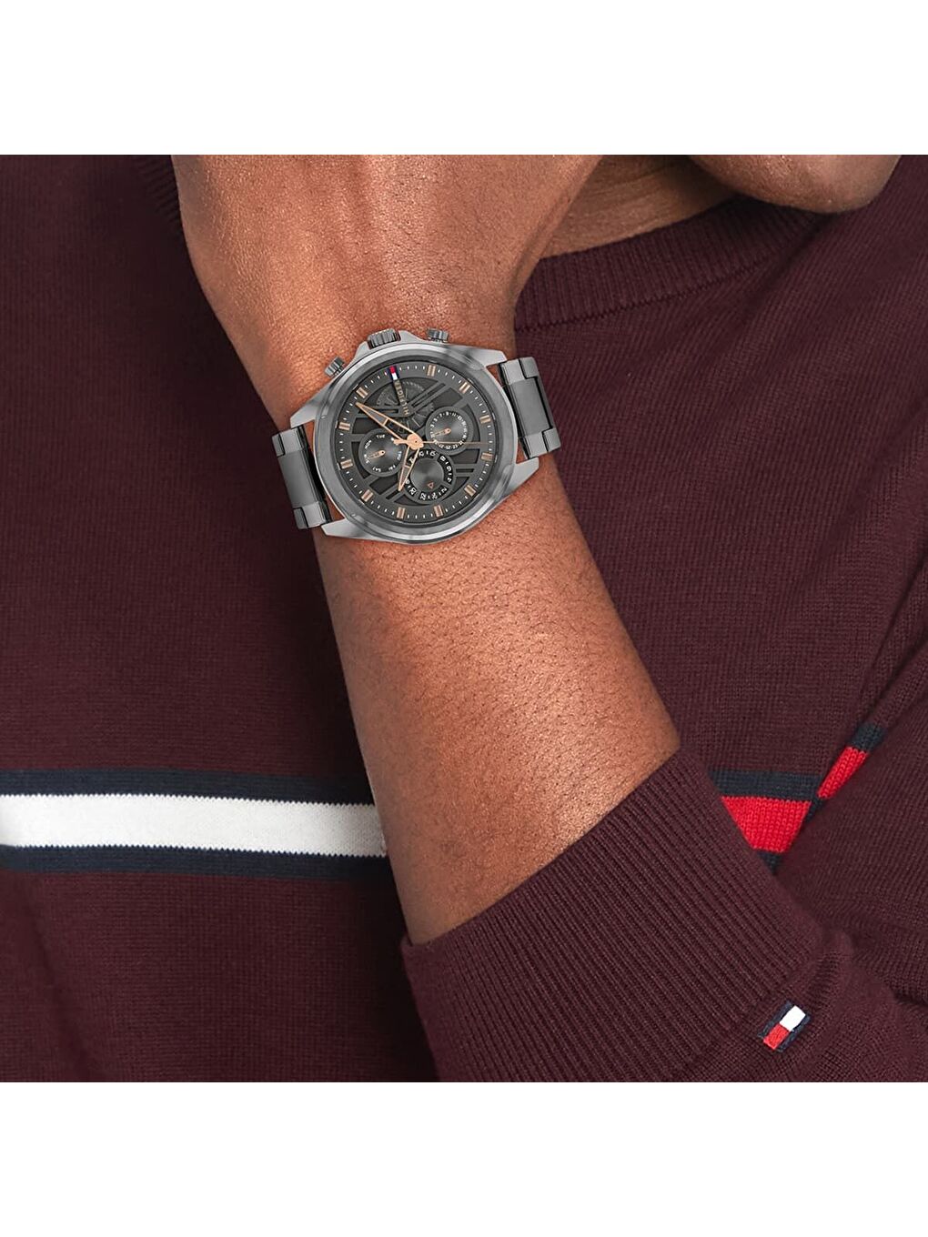 Gri TH1710657 Erkek Kol Saati-3