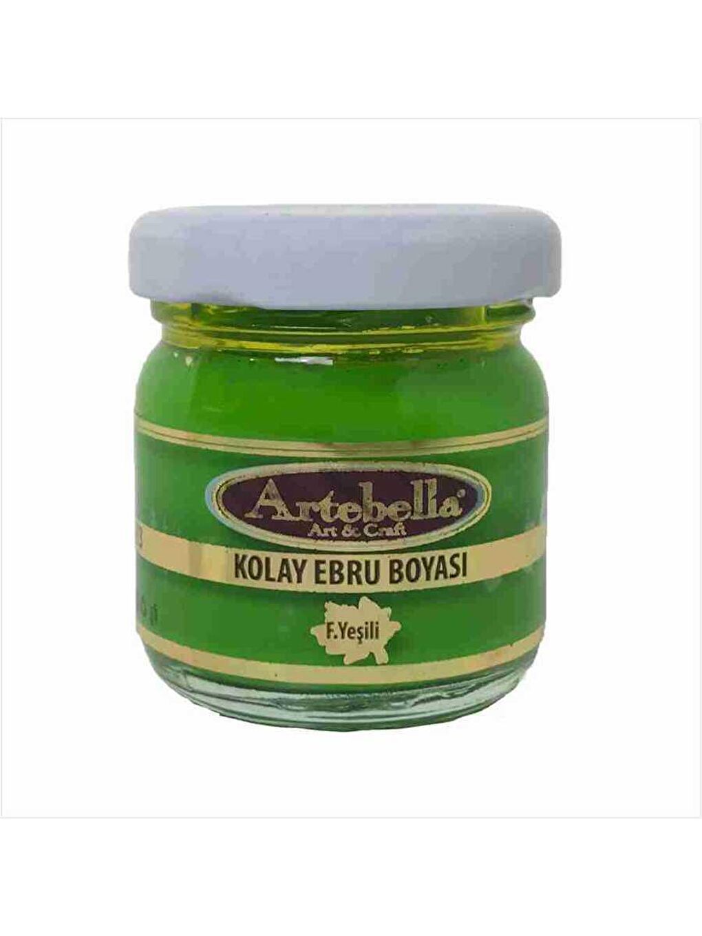 Artebella Fıstık Yeşili Kolay Ebru Boyası Fıstık Yeşili 40ml - 1