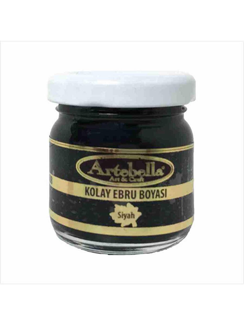 Artebella Siyah Kolay Ebru Boyası Siyah 40ml - 1