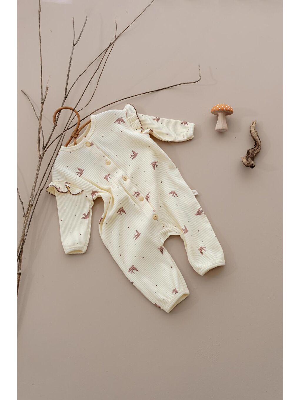 Ekru Kırlangıç Fancy Girls Serisi Tulum-1