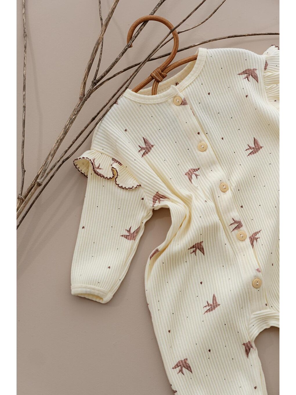 Ekru Kırlangıç Fancy Girls Serisi Tulum-2