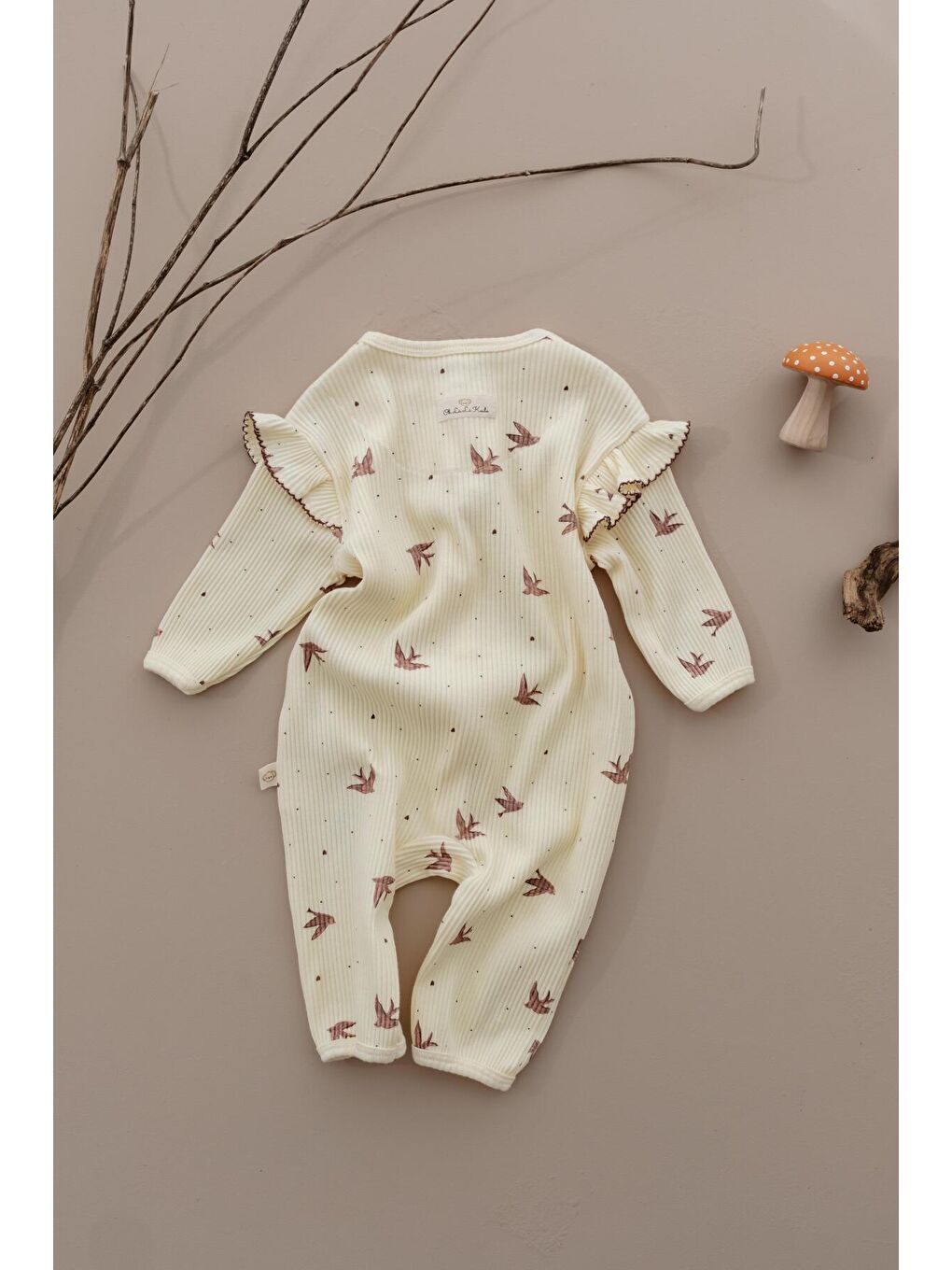 Ekru Kırlangıç Fancy Girls Serisi Tulum-3