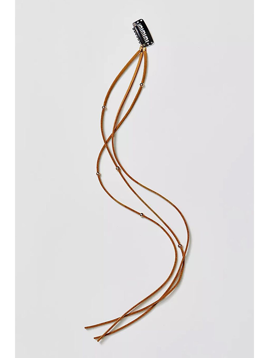 Kahverengi Bohemian Rapsody Süet Püskül Saç Aksesuarı