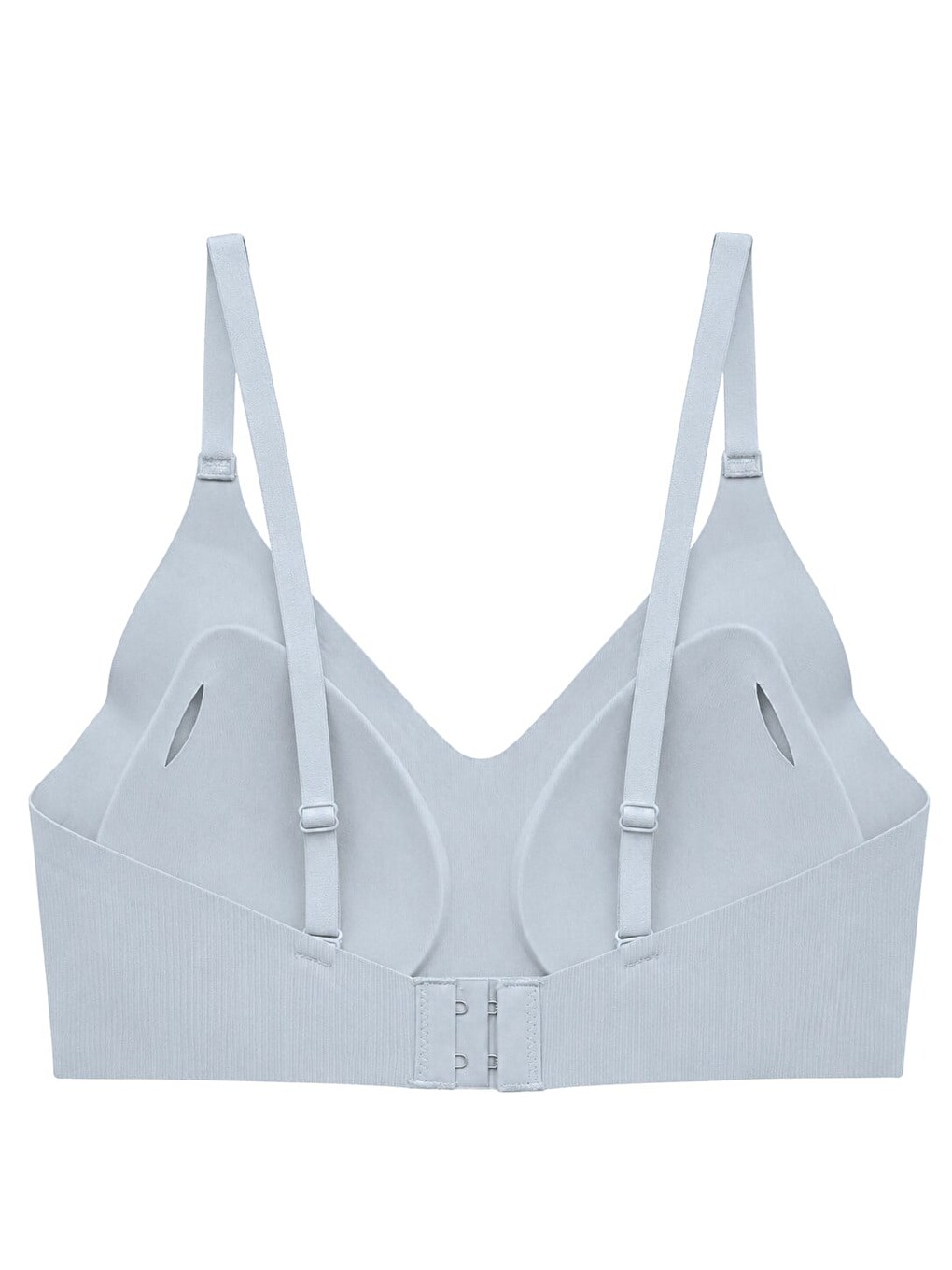 Seamless Bra - Elara | Gri Lazer Kesim Balensiz İnce Fitil Dokulu Dikişsiz Kadın Sütyen-1