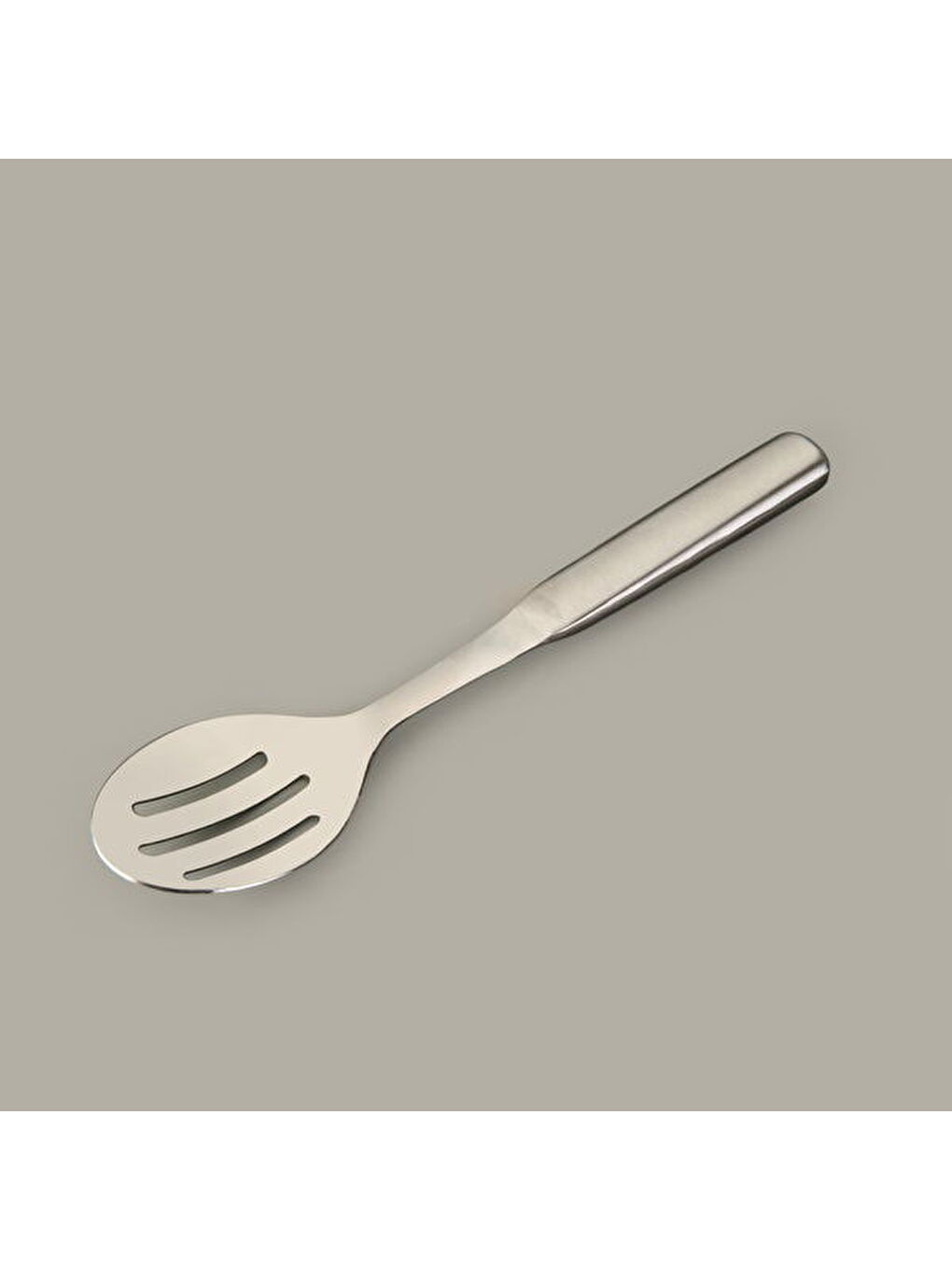 Steel Delikli Servis Kaşığı - Gri-1