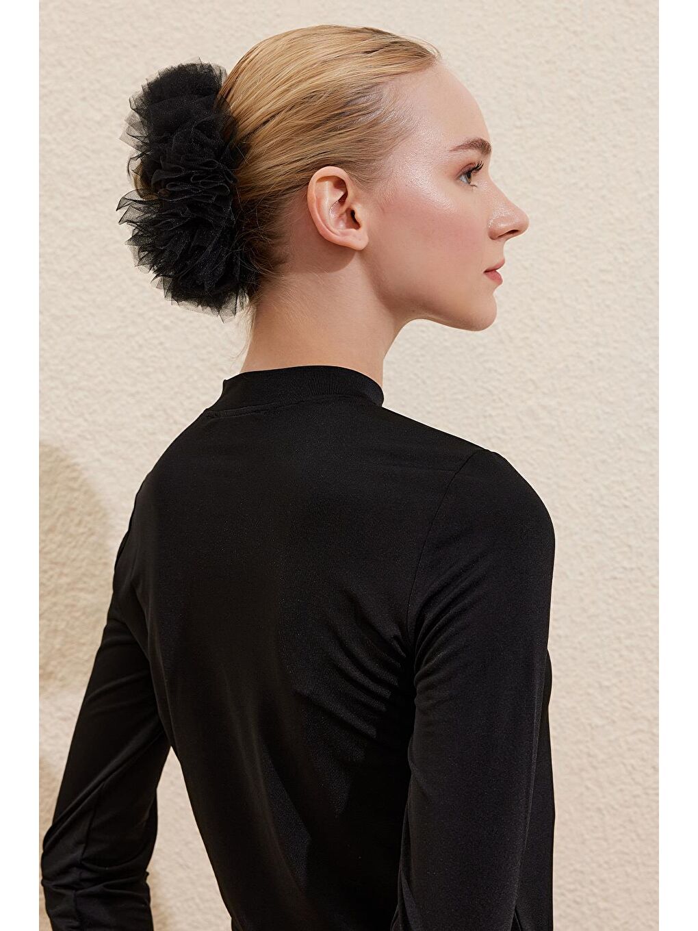 Siyah Küçük Topuz Toka Aksesuar-2