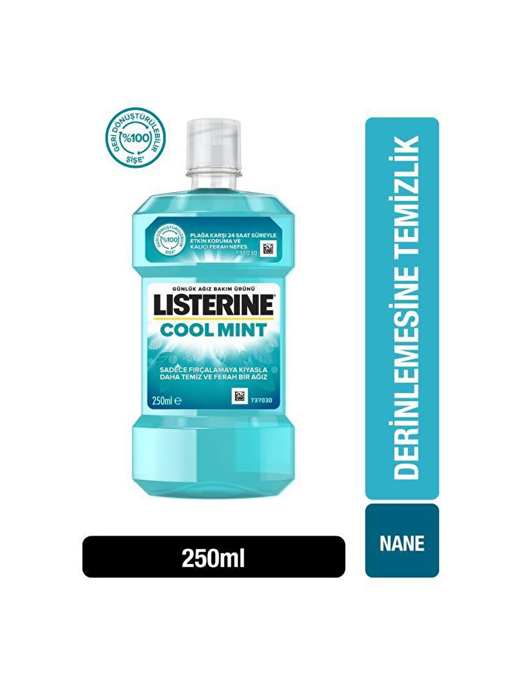 Listerine Renksiz Cool Mint Ağız Bakım Suyu 250 ml