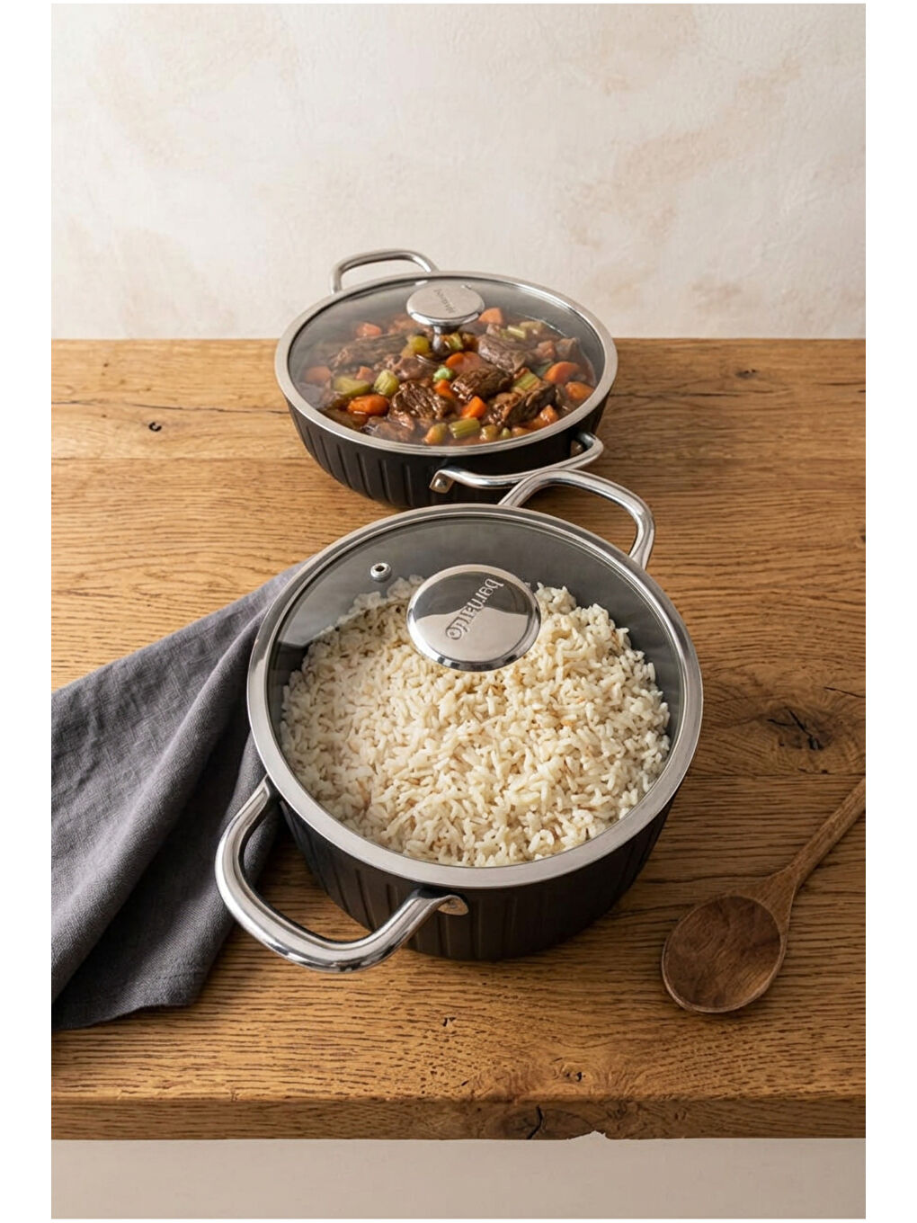 Siyah Impera 5 Parça Tencere Seti-2