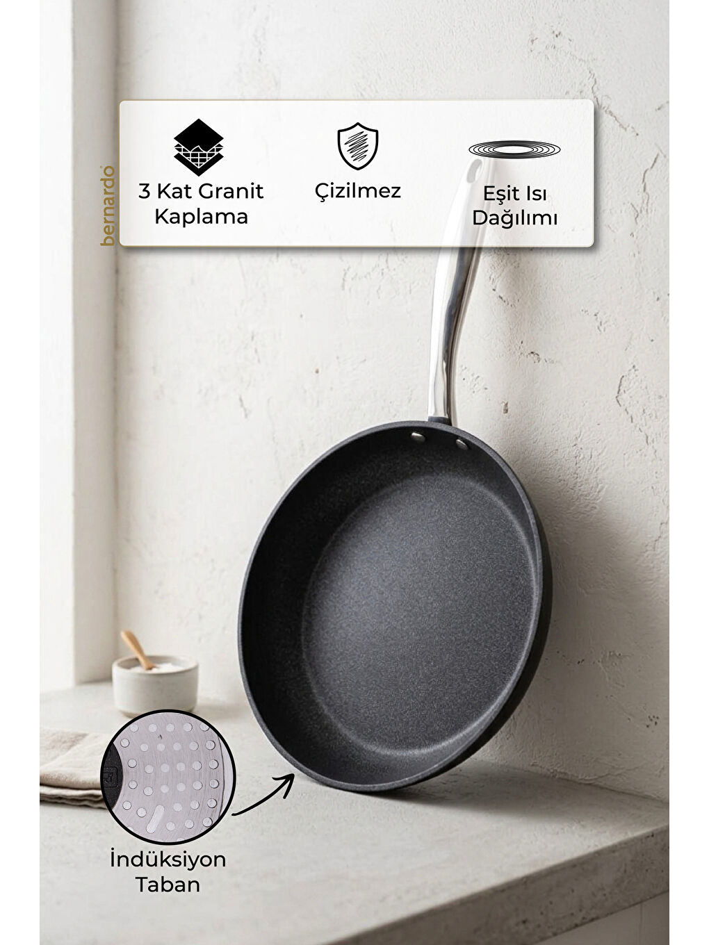 Prime Stone Tava Siyah 24cm-6