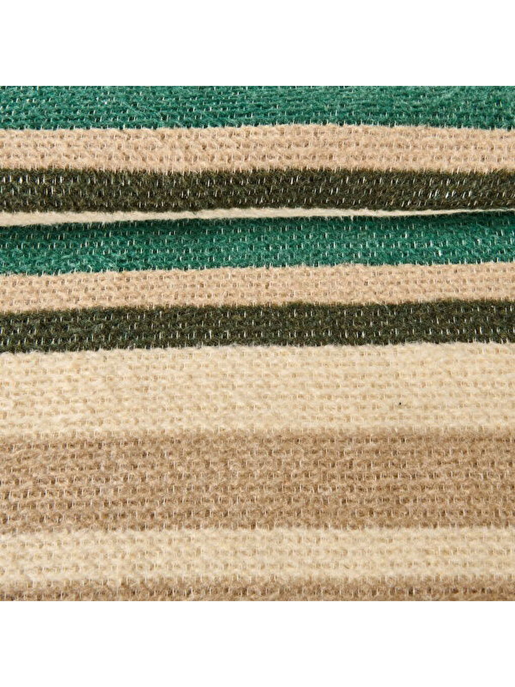 Soft Huzra Pamuklu Tek Kişilik Battaniye - Yeşil - 150x200 cm-1