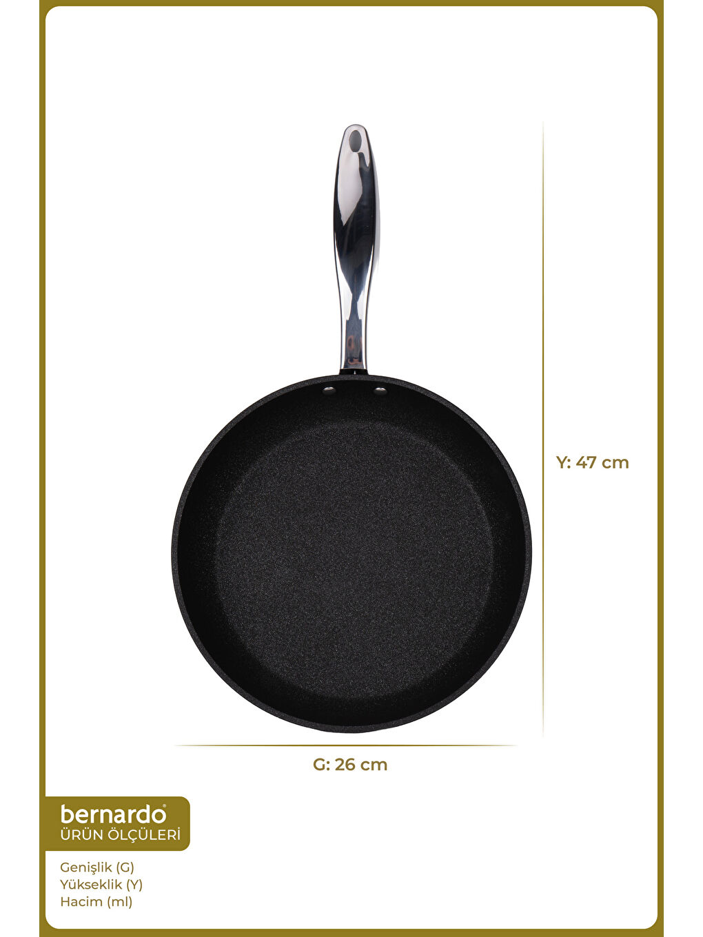 Prime Stone Tava Siyah 26cm-1