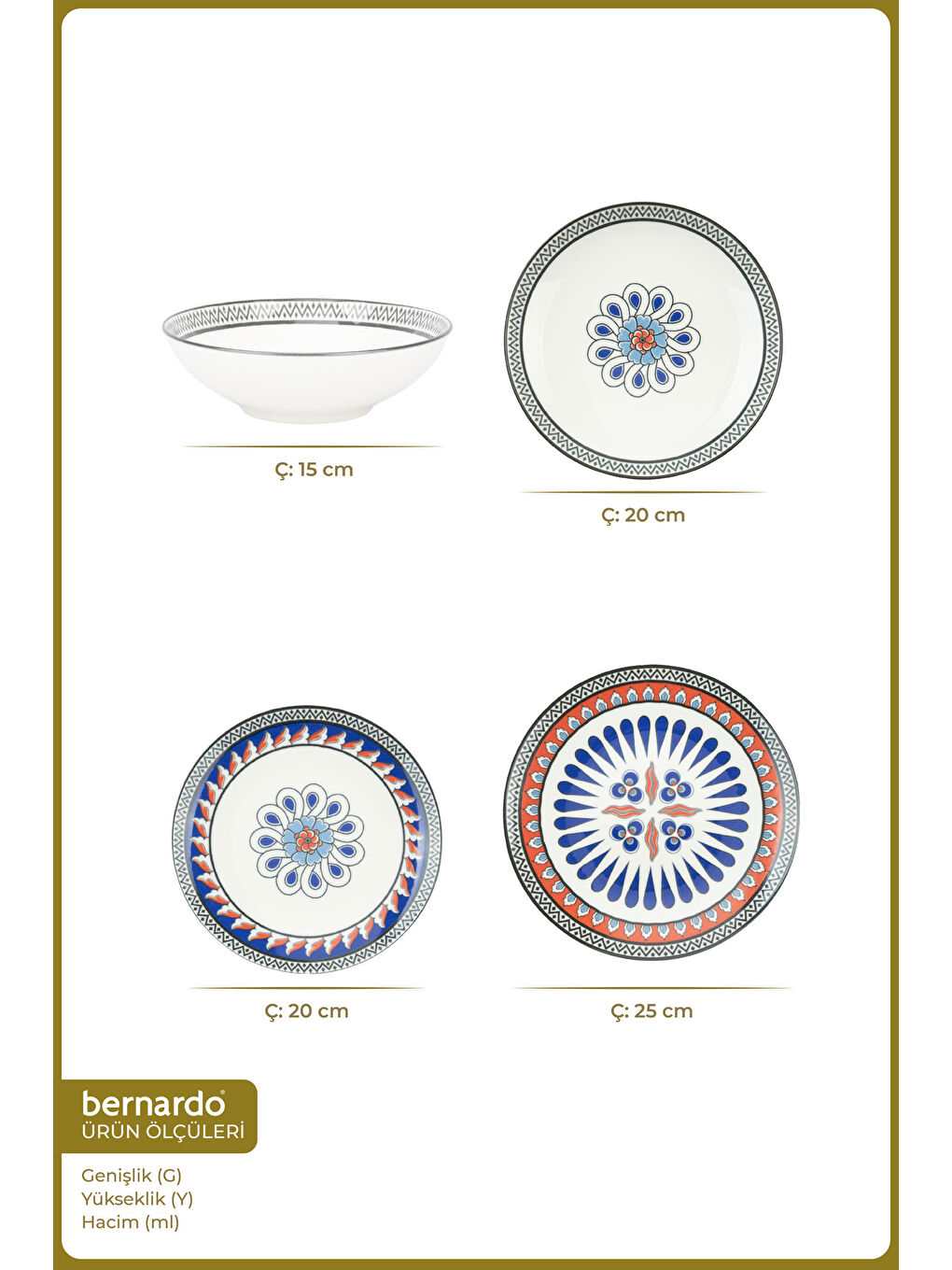 Beyaz İkonyum 24 Parça Porselen Yemek Takımı-1