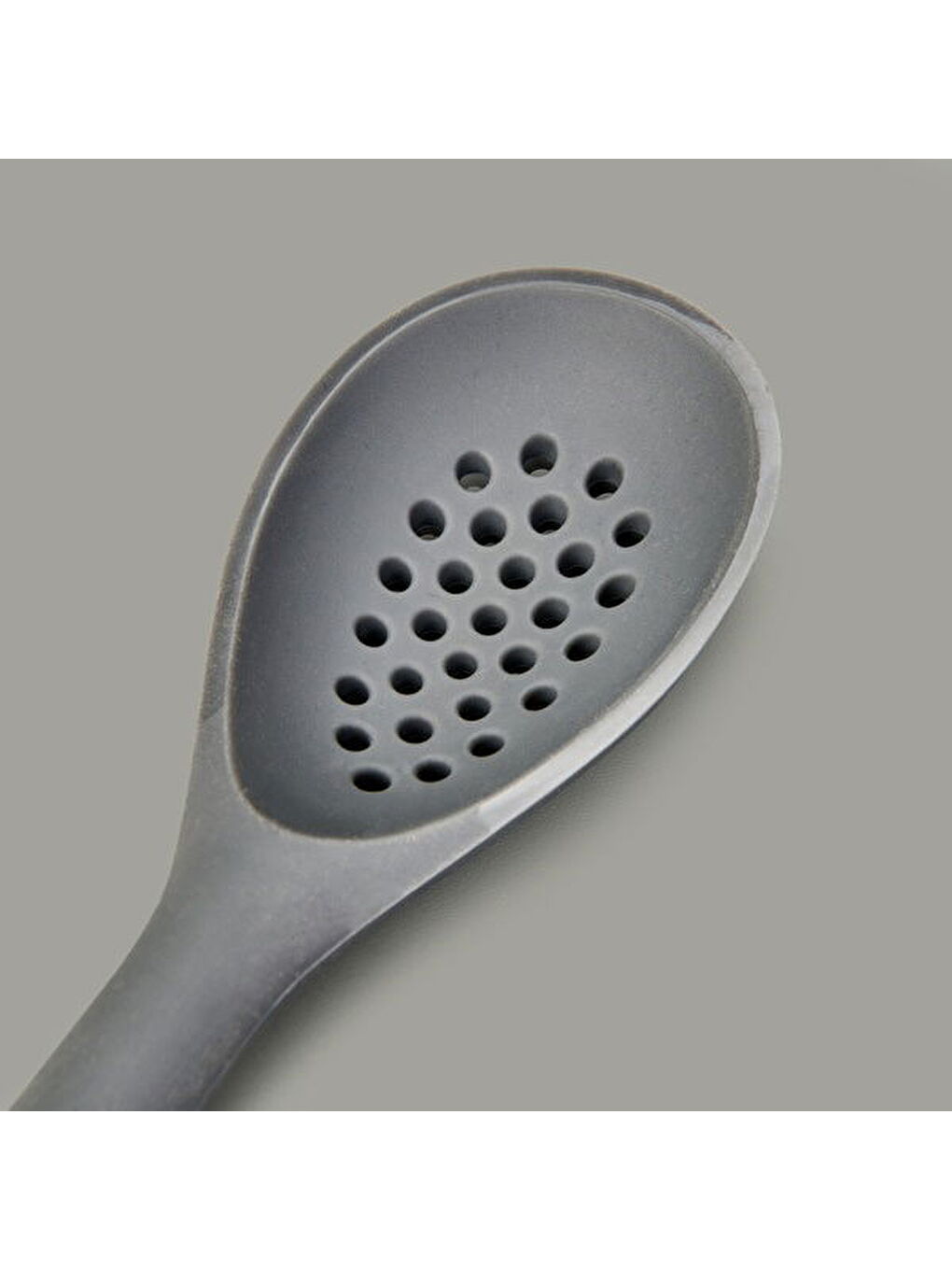 Gg Delikli Silikon Kaşık - Siyah-1