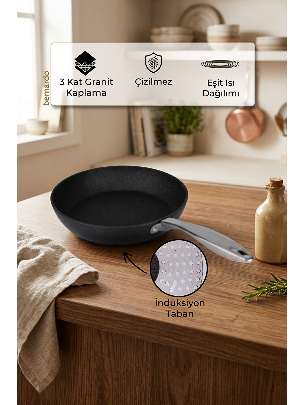 Prime Stone Tava Siyah 26cm-3