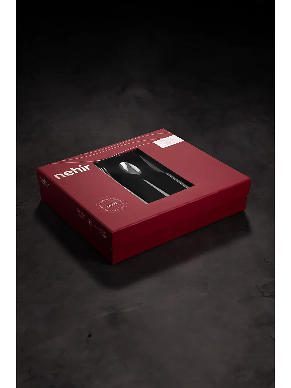 Sarı Marbella Altın Sade 12 Kişilik 89 Parça Kutulu Çatal Kaşık Bıçak Takımı-5