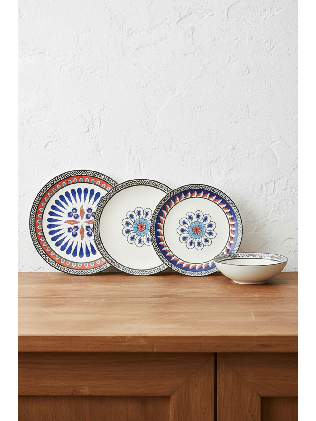 Beyaz İkonyum 24 Parça Porselen Yemek Takımı-3