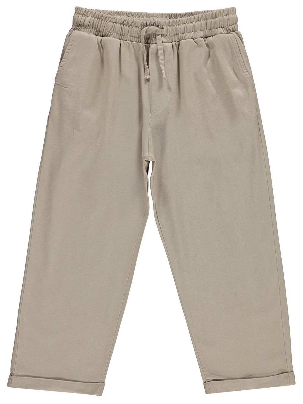 Boys Çift Cepli 6-9 Yaş Pantolon - Bej 7-8 Yaş
