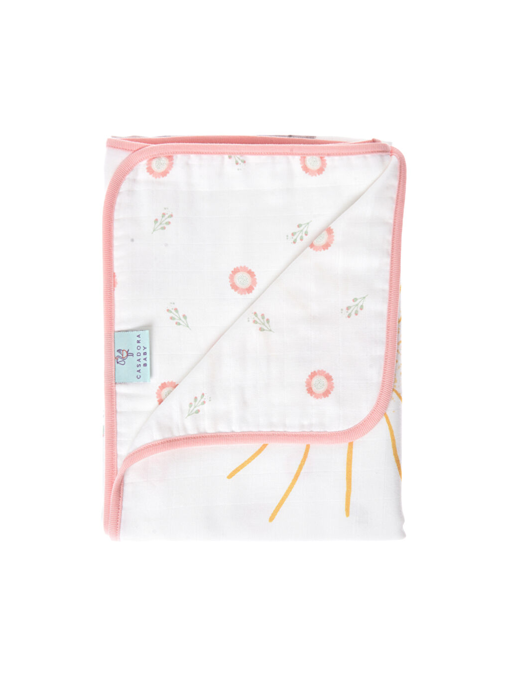 Beyaz Double Face Müslin Battaniye - Loulou-2