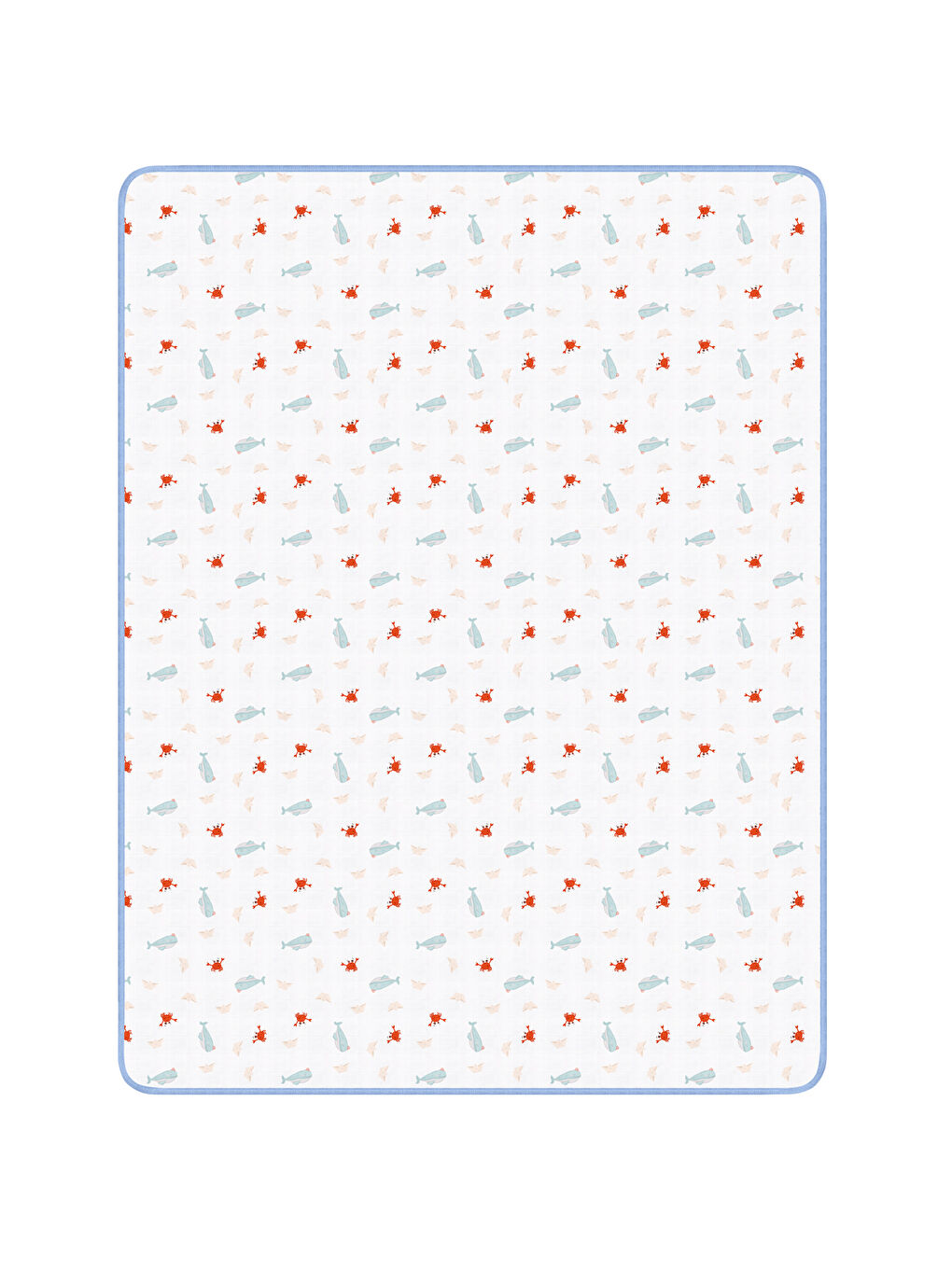 Beyaz Double Face Müslin Battaniye- Boubou-1