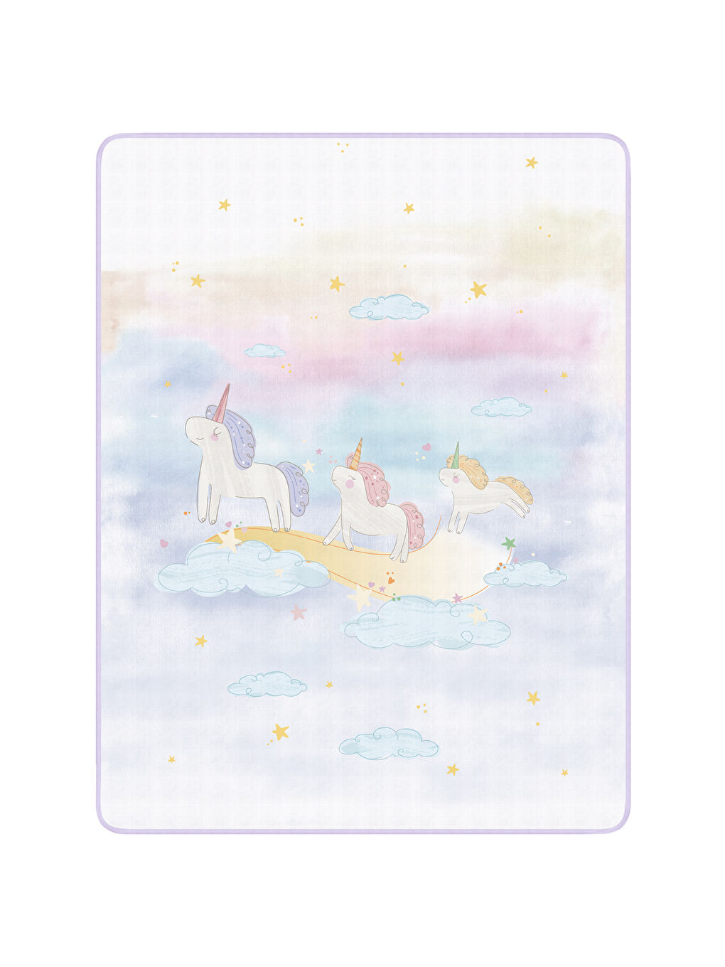 Beyaz Double Face Müslin Battaniye- ASTRA