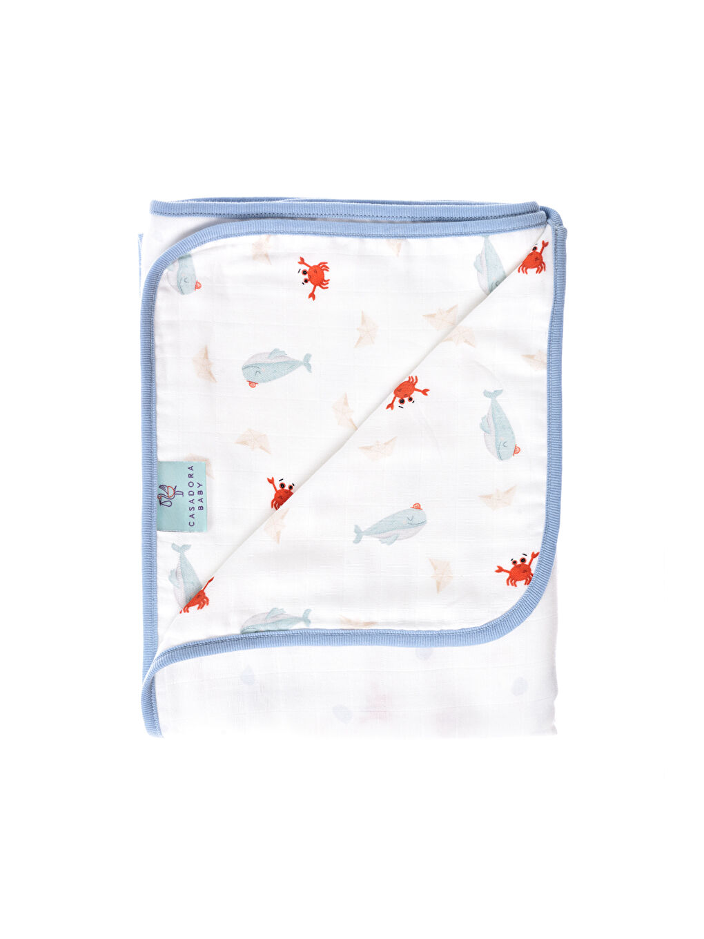 Beyaz Double Face Müslin Battaniye- Boubou-2