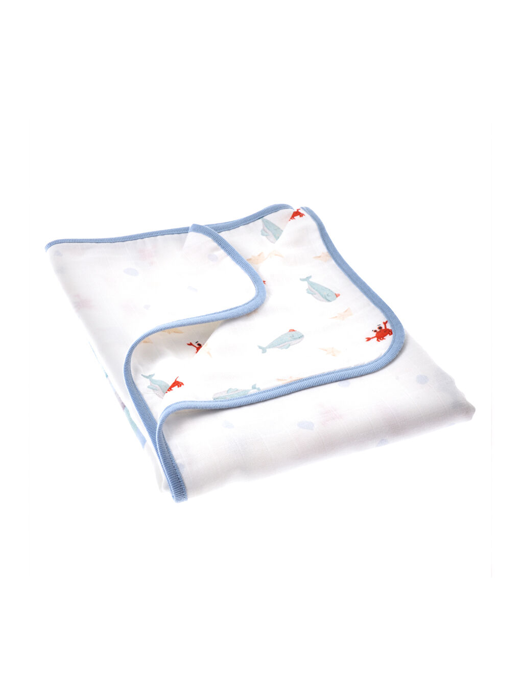 Beyaz Double Face Müslin Battaniye- Boubou-3