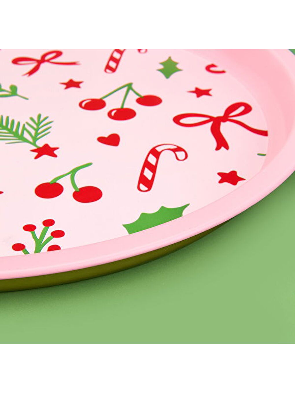 Karışık Kurdele Metal Tepsi - Renkli-3